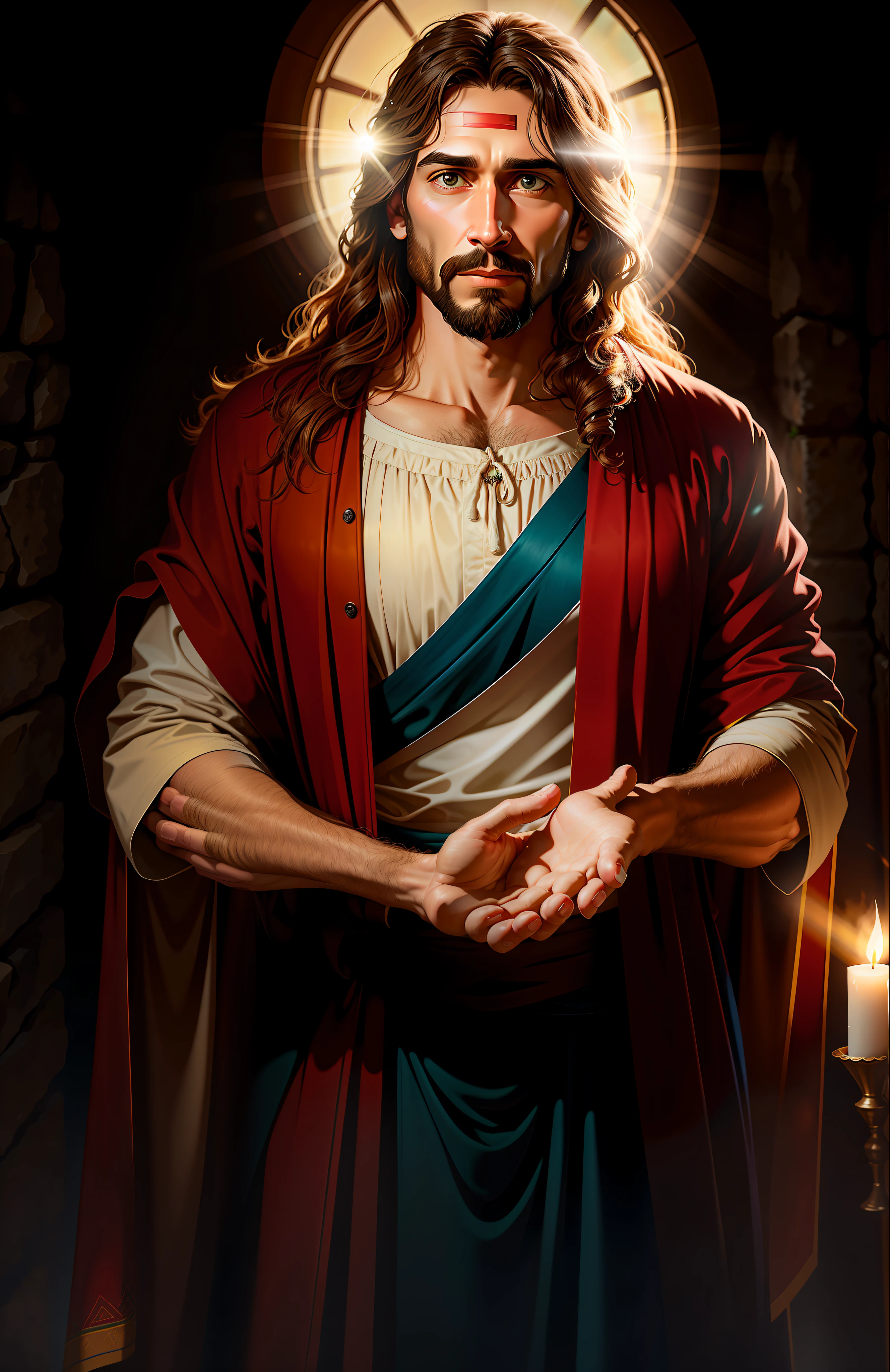 Create a realistic image of Jesus Christ