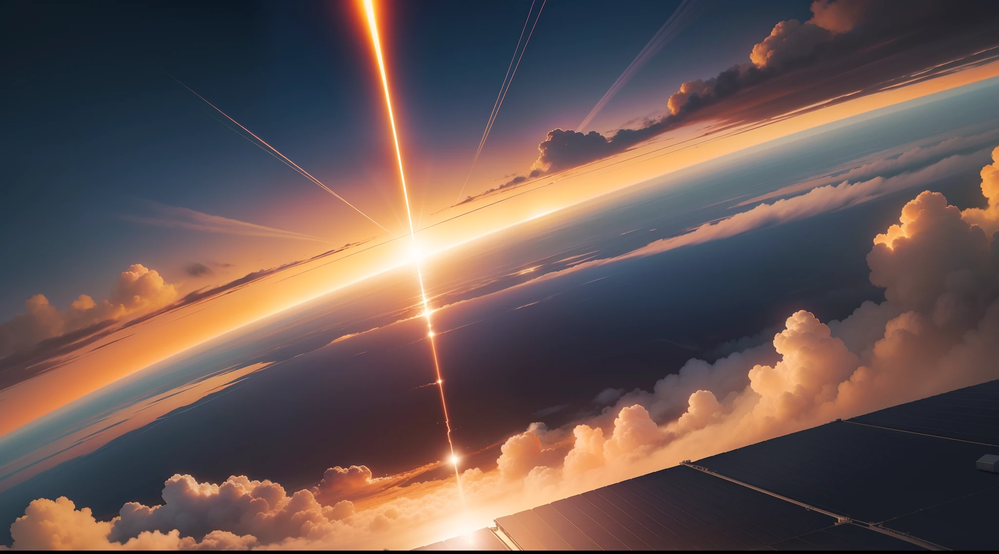 crie uma imagem para usar como background de energia solar
