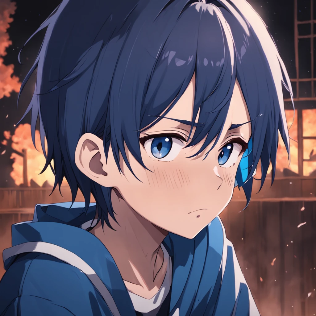crie uma imagem de um homem triste, ele possui uma coroa, rosto triste, choro, formato anime, 2d, full detalhe, imagem realista, imagem perfeita