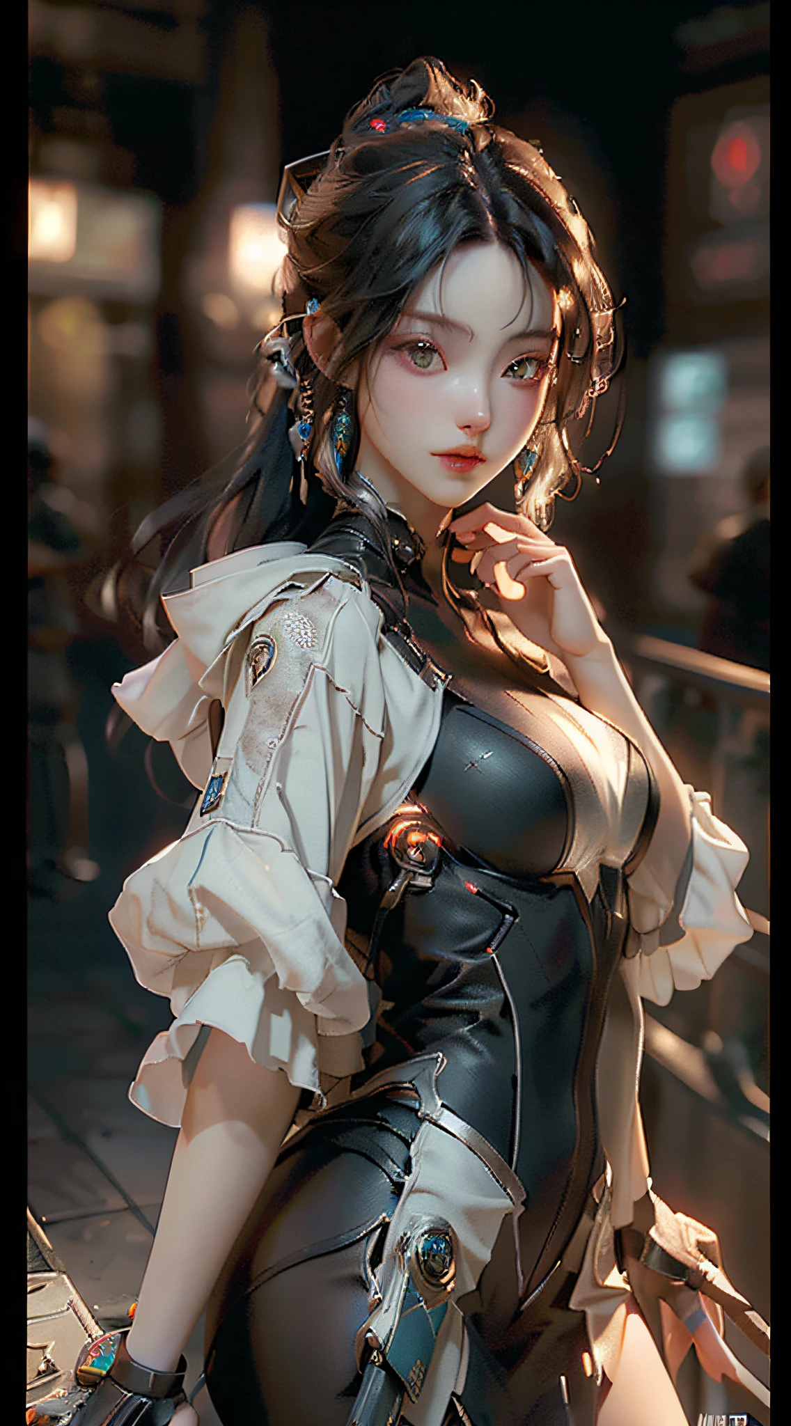 (Best Quality, 8k, 32k, Masterpiece, UHD:1.3), (Photo of Attractive Woman), 1 Girl, (Huge Boobs:1.3), (long braids hair), black haired, Abs, Perfect Body, Ultra Detailed Face, Detailed Lips, Fine Eyes, double eyelids, (seductive), ((aroused:1.1)),