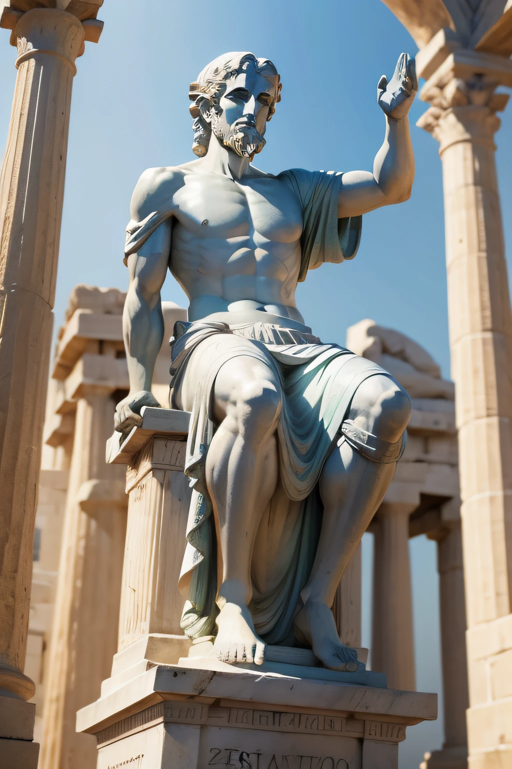 Statue of a Greek philosopher