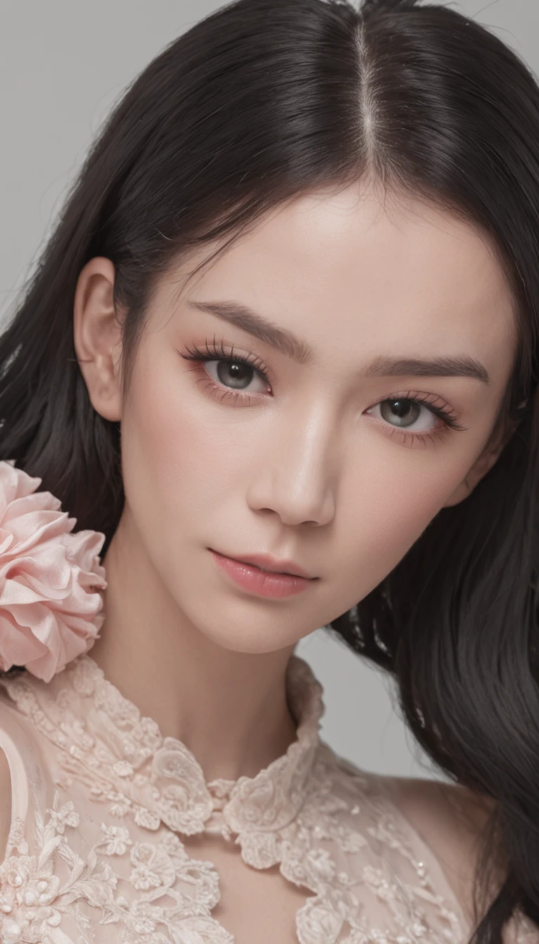Full body photo of Chinese girl,huge-breasted:1.7{Slim body:1.3}{I wasn't wearing underwear:1.7}intricately details、depth of fields、Sexy adult woman、with short black hair、