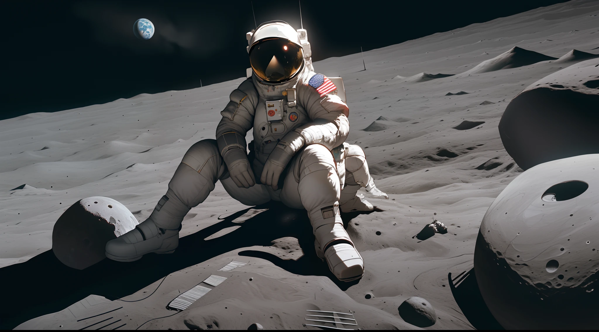 on the moon