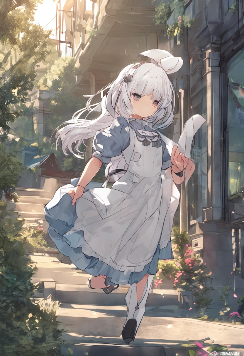 White-haired loli