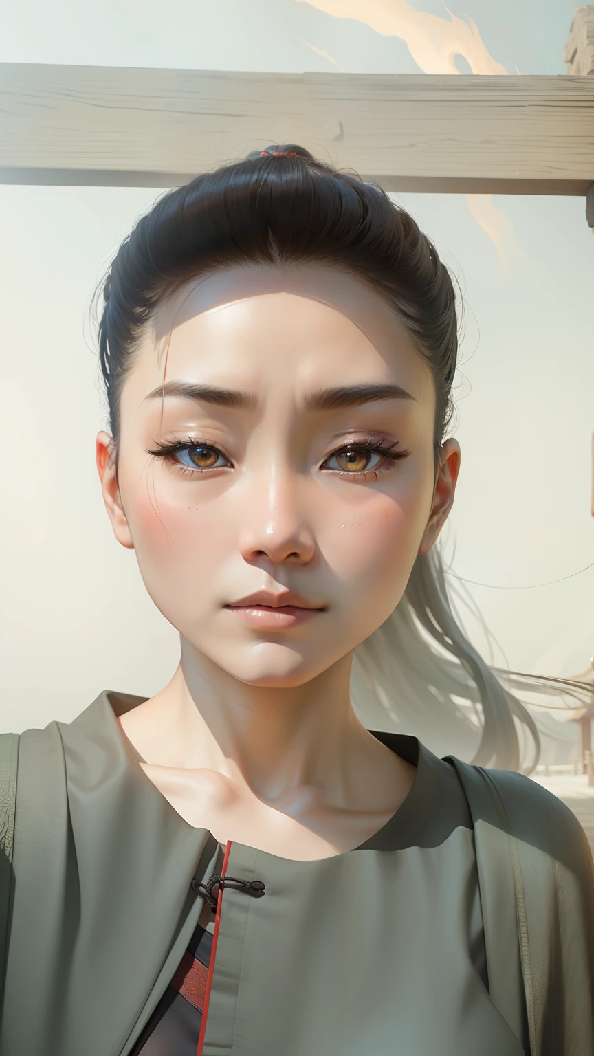 ancient wind,China-style,ember,Beautiful,Cloak,tender feelings,largeeyes