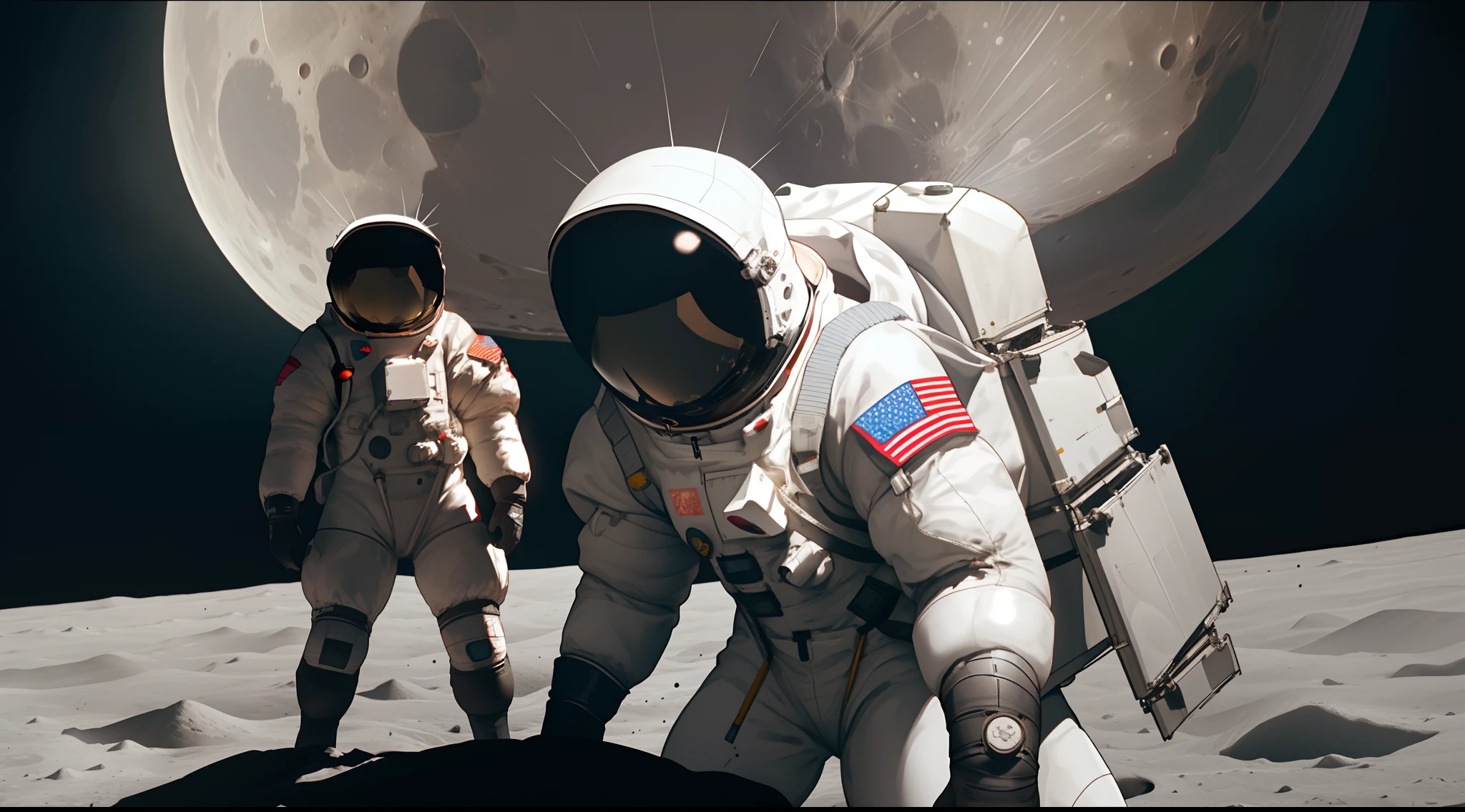 on the moon