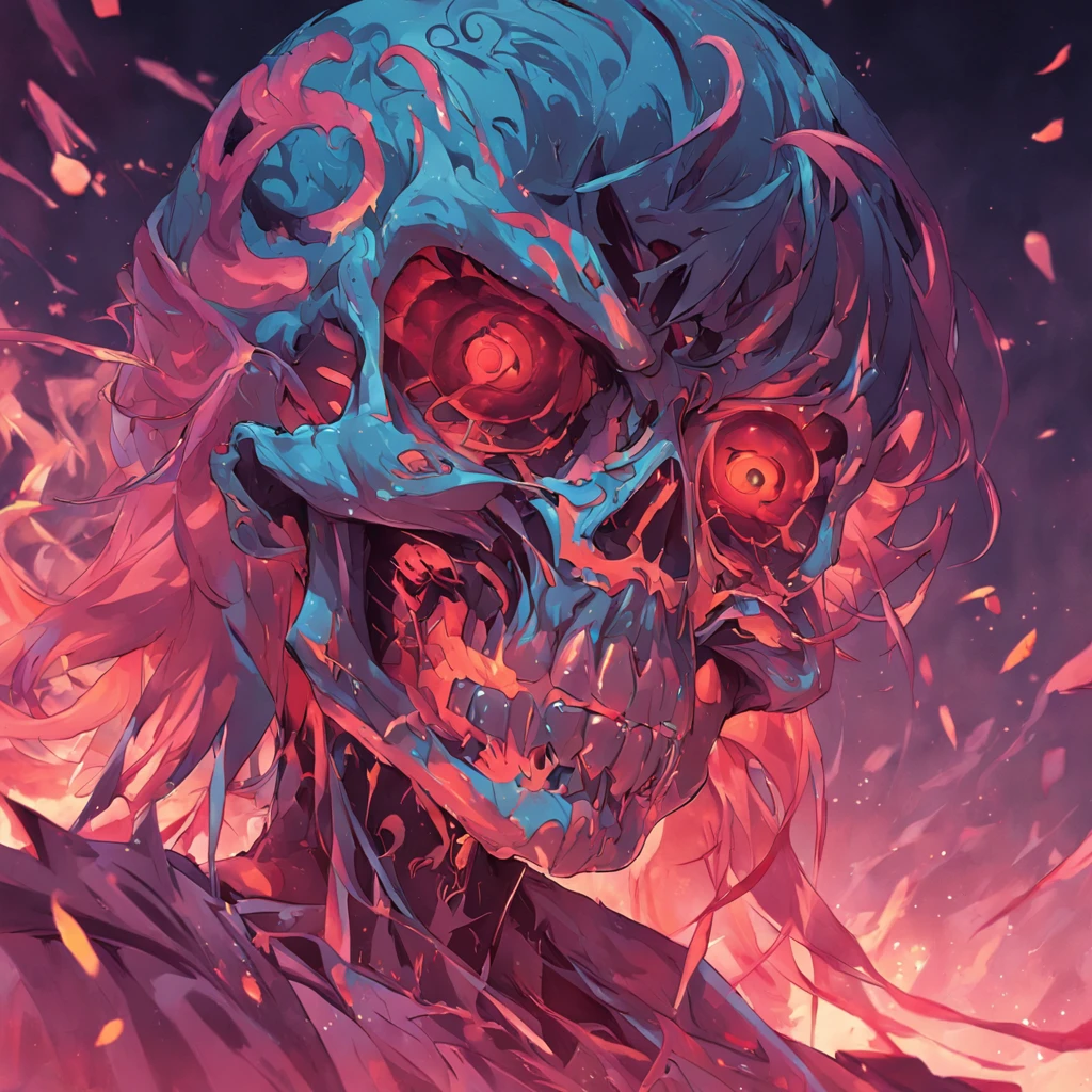 ACAB album cover, con un hombre con cara de calavera y cresta de gallo color roja,Moonlight holding an art-style engraving gun, Monocromo, cold colors. artistic style of engraving, cold colors. Arte lineal, Monocromo, temor, Gothic, horror, surrealista, terror, miedo, Dispair, Monstruoso humanoide, fantasy, dreamlike, dramatic