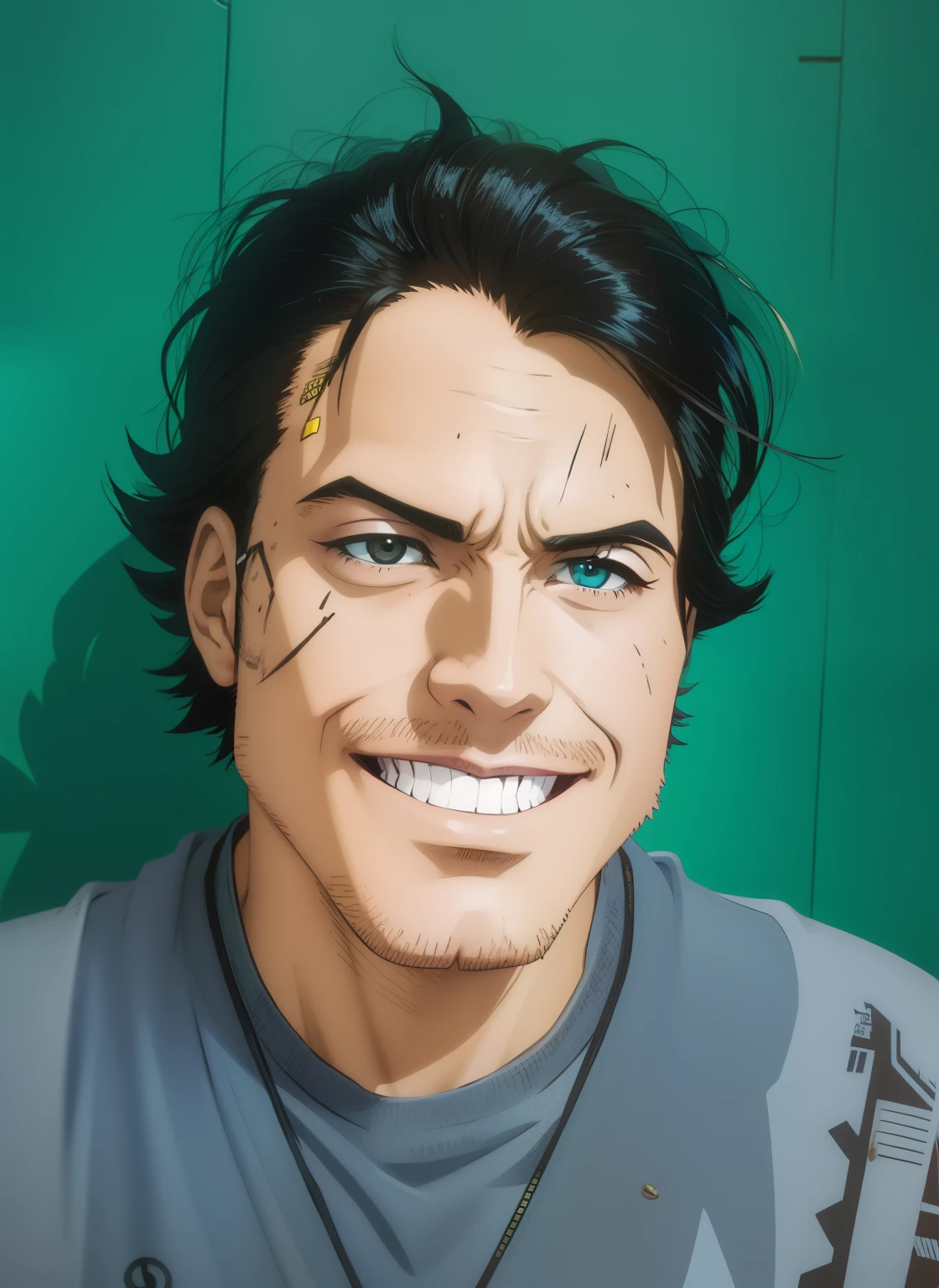 Anime, cartoon, cyberpunk
