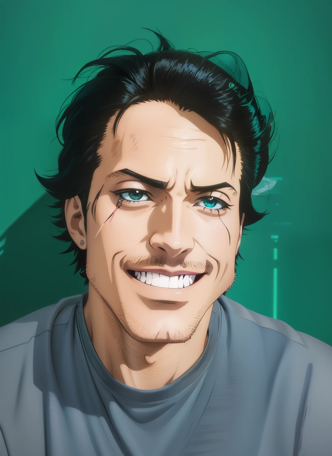 Anime, cartoon, cyberpunk