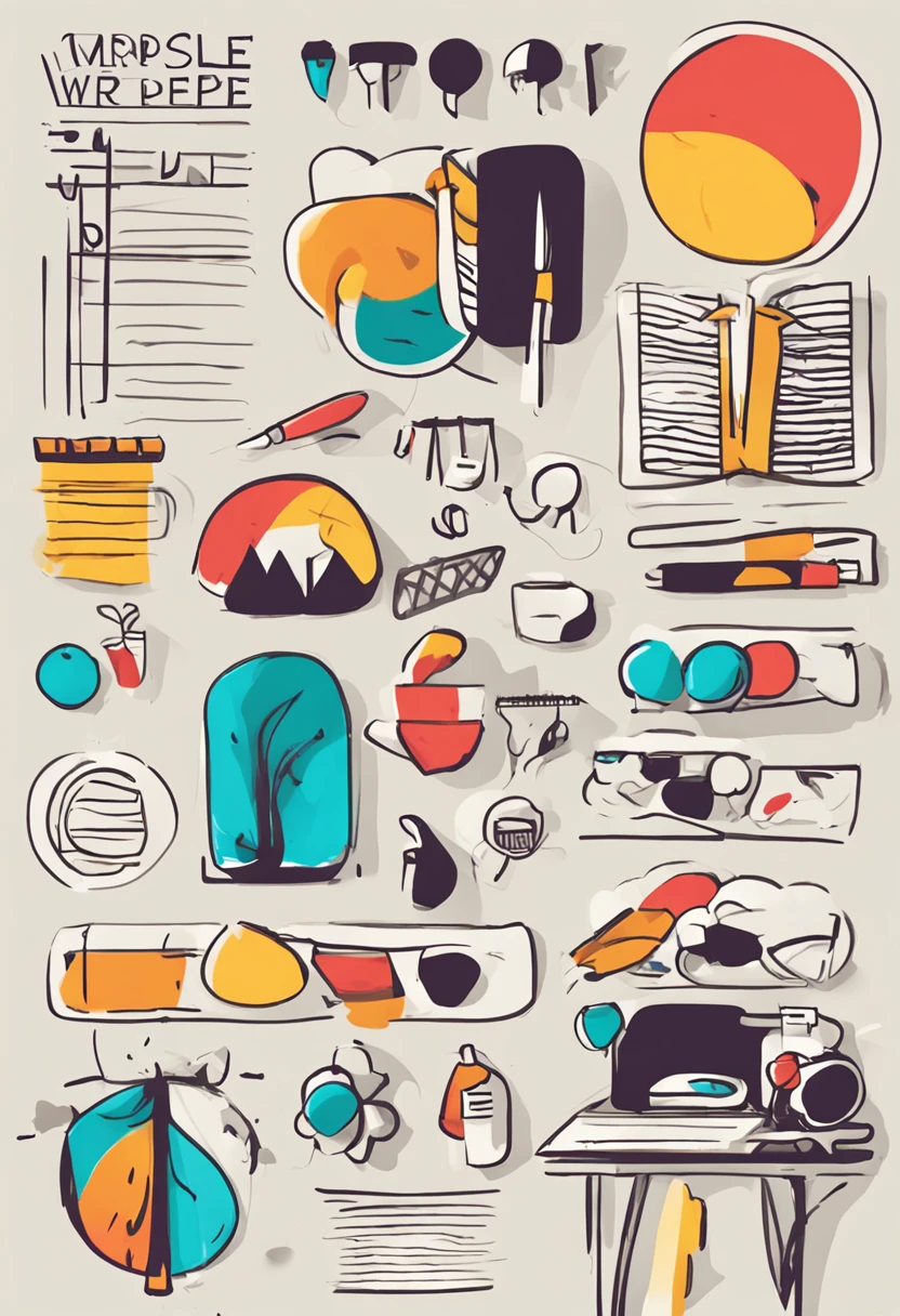 Awesome logo for art workshop, Use a brush, White background, Use all possible colors, minimal style, Vibrant style