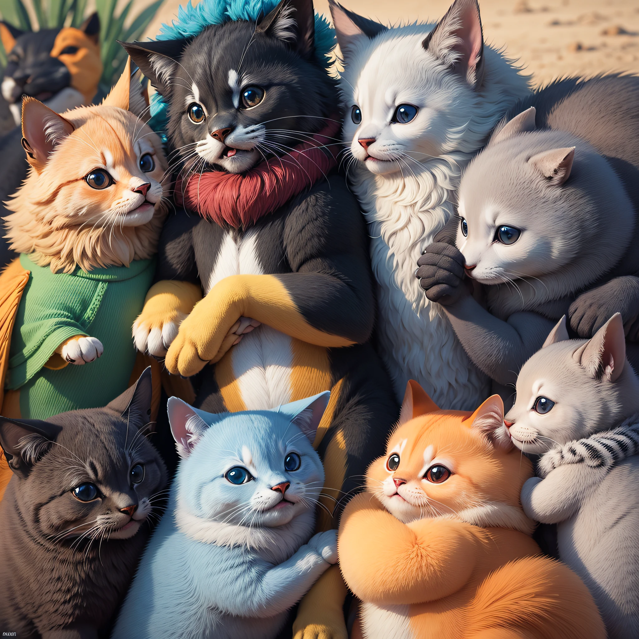 "Adorable animals joyously congregating together." --auto