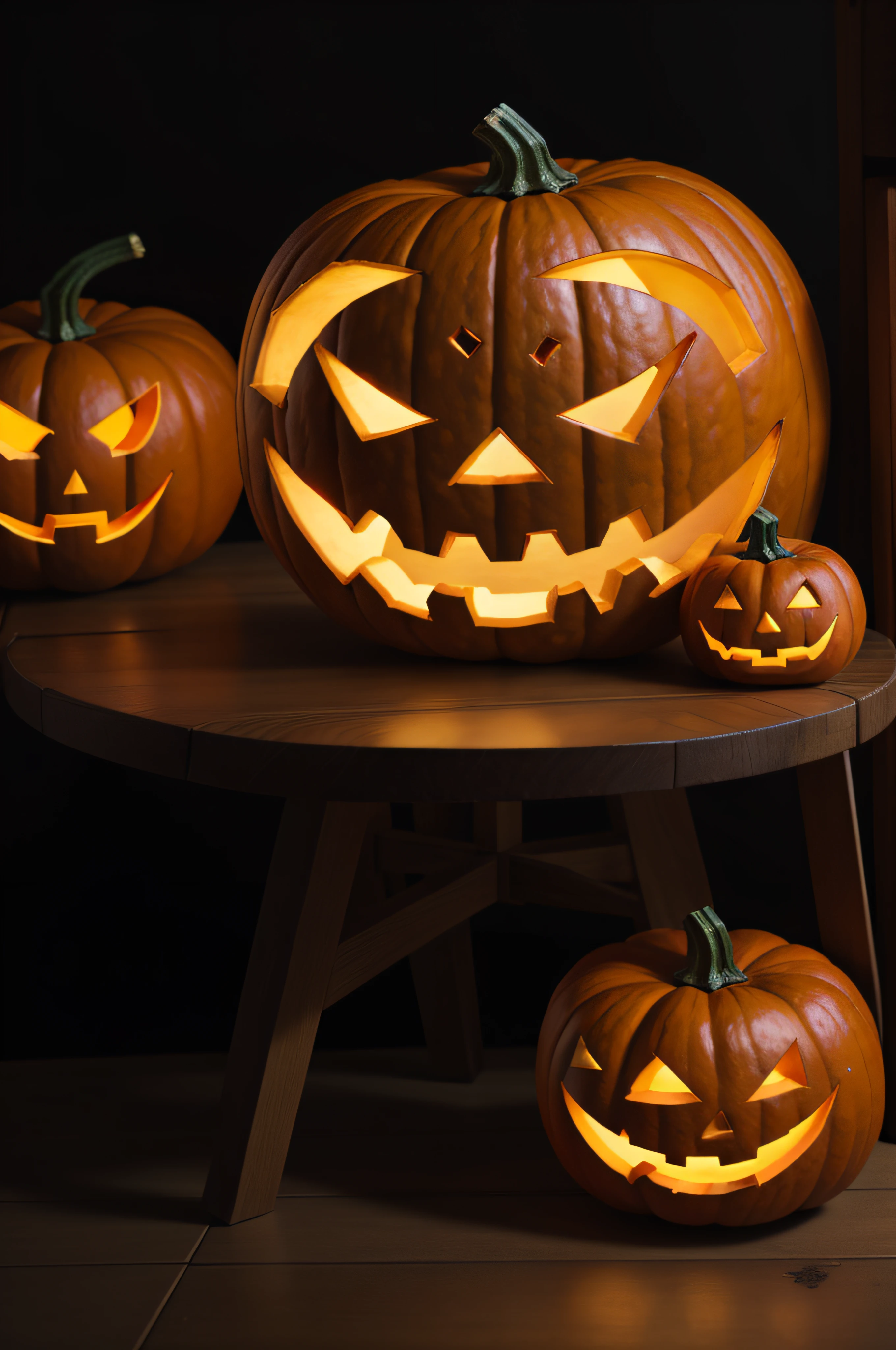 Halloween, Jack-o'-lantern、photos realistic