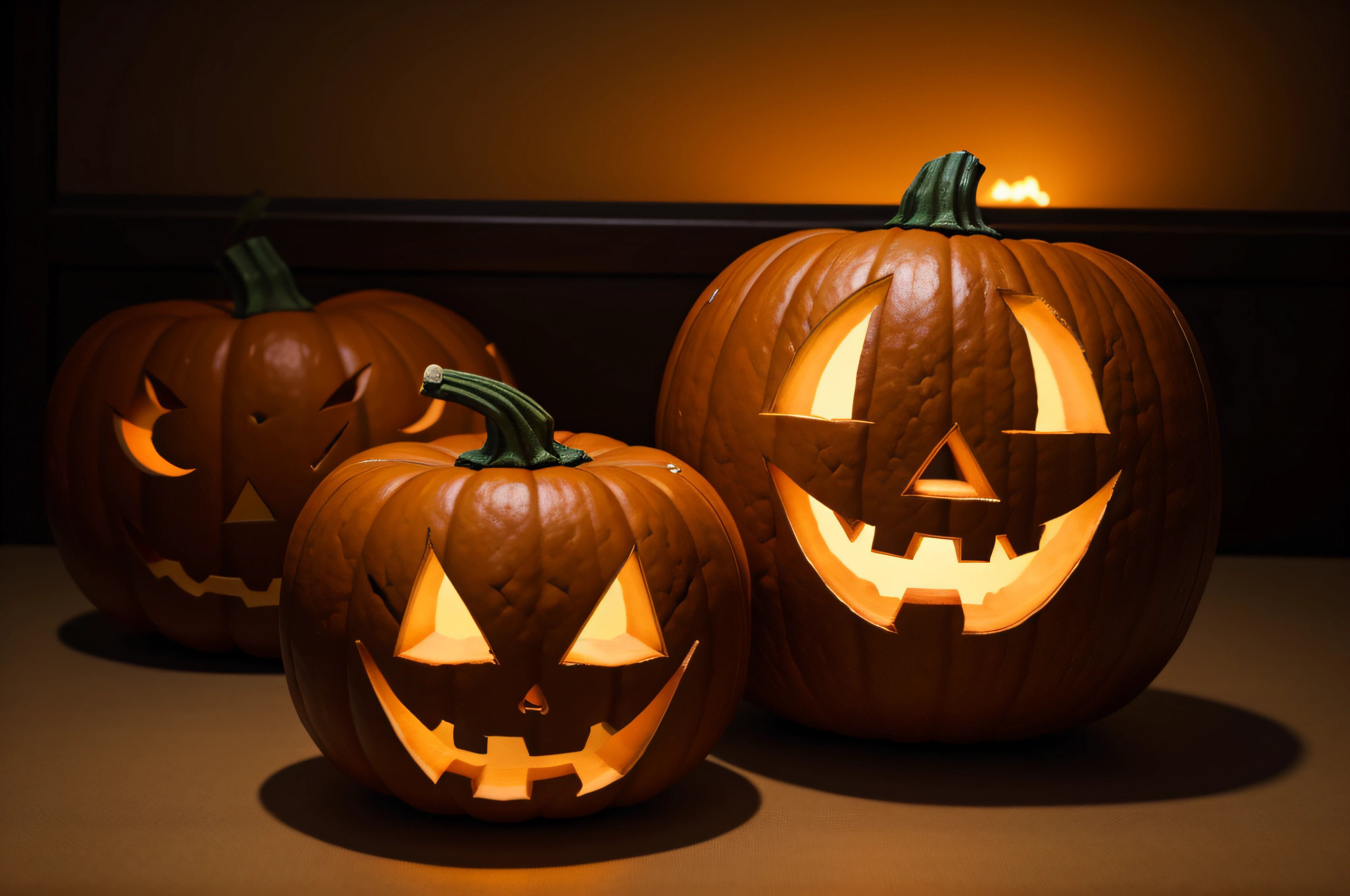 Halloween, Jack-o'-lantern、photos realistic