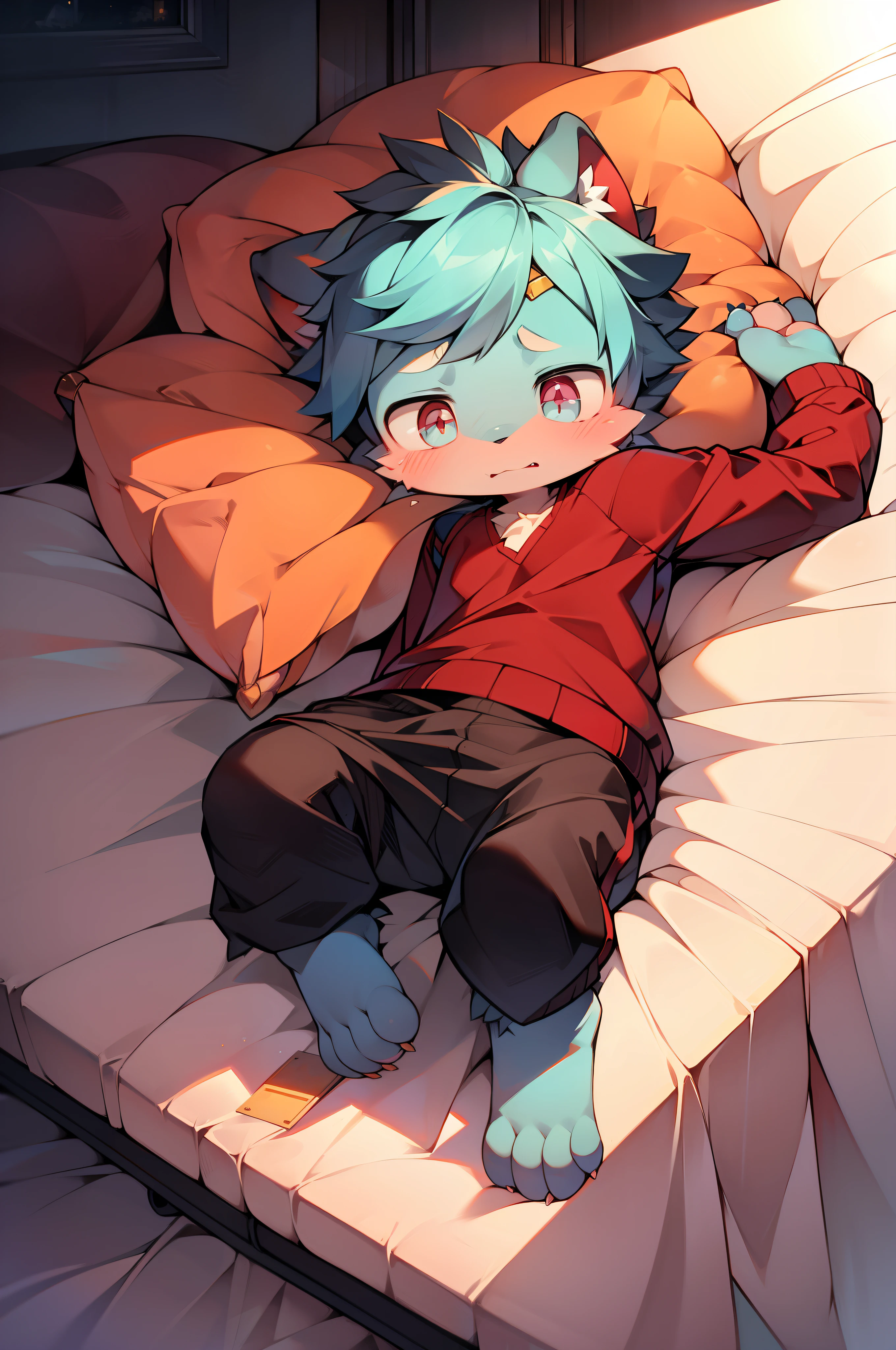 Shota bunny boy sleeping naked