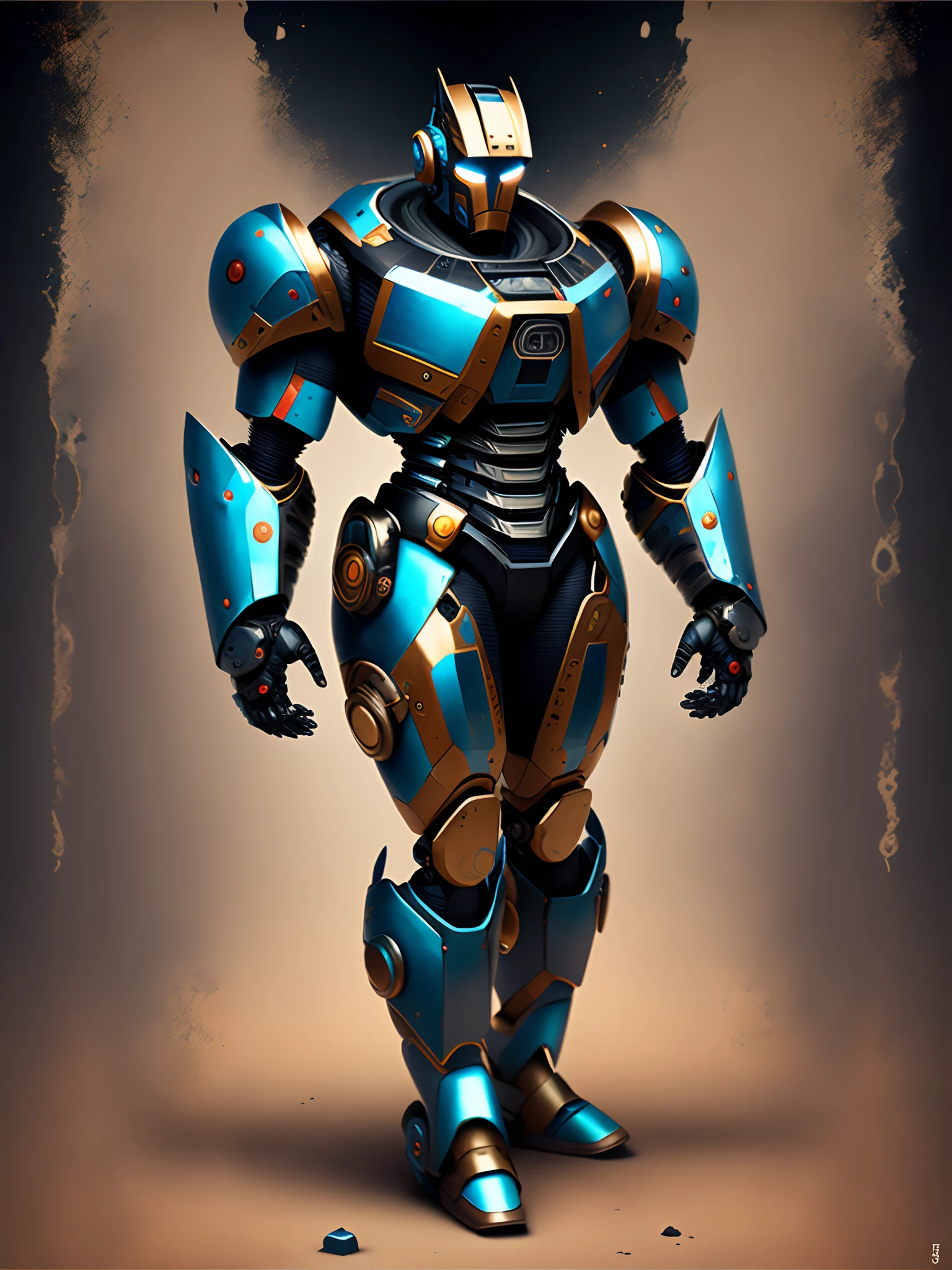 Half-robot man,full bodyesbian,There are special marks on the legs,black in color