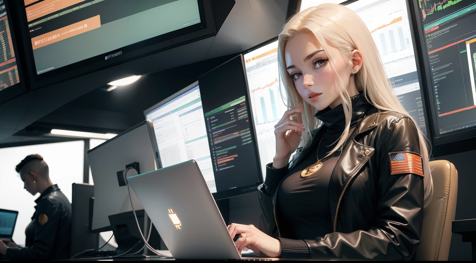 Female Trader Specializing in Bitcoin