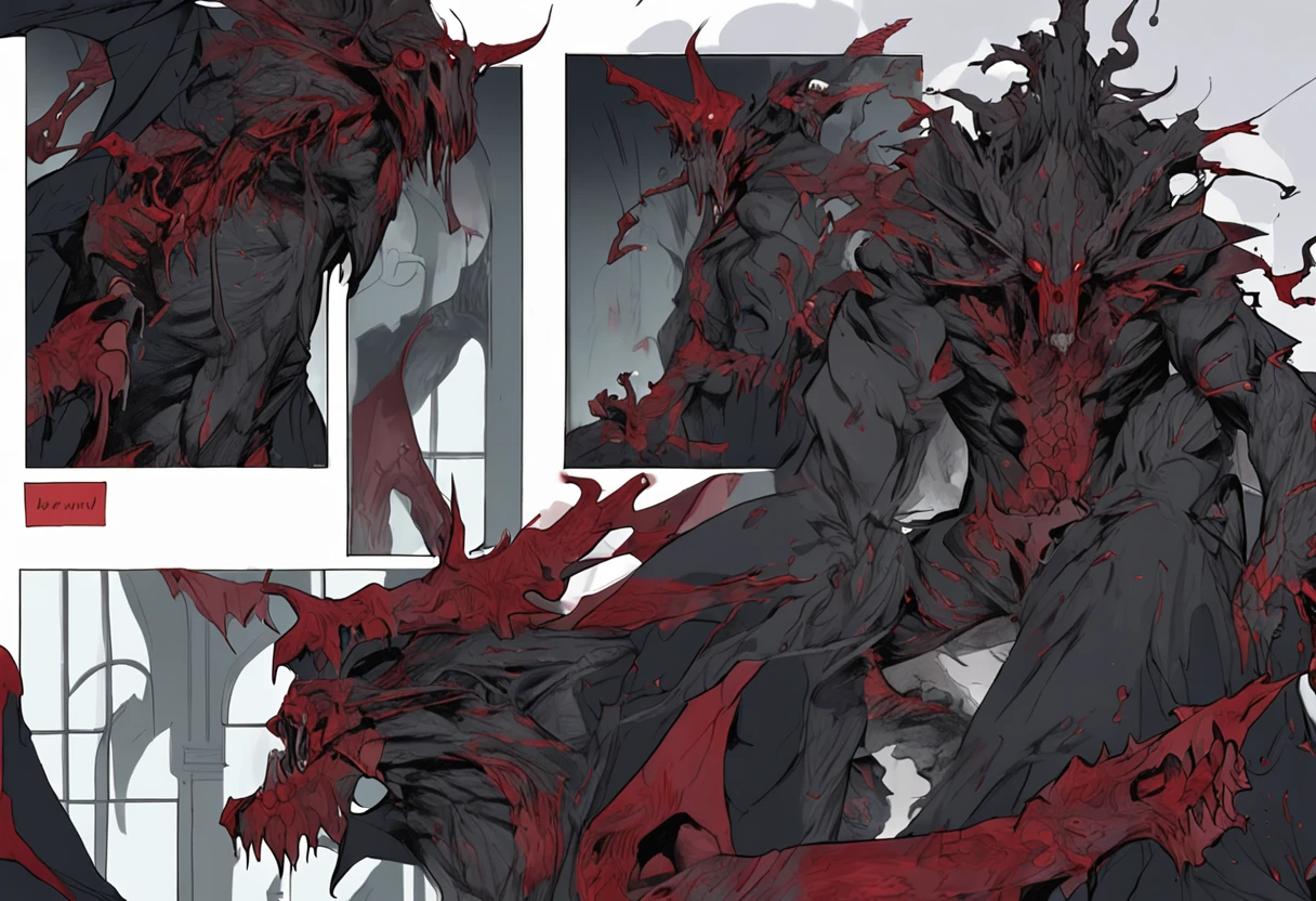 Anime character with a sword and a red suit, holding a mobile phone, 8 k hd wallpaperjpeg artifact, 8k hd wallpaperjpeg artifact, demon soul concept art, demon lord, Advanced Digital Anime Art ", twisted turn of fate abstraction, the former demon king, colorful muscular eldritch, detailed digital anime art, anime epic artwork, demon male