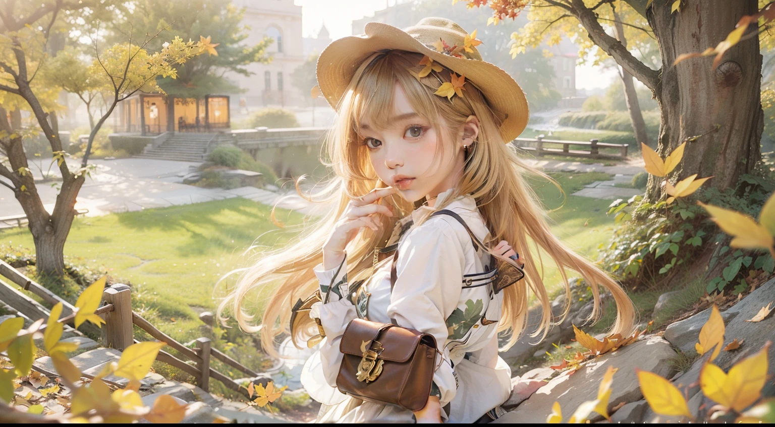 中景 the scene is,tmasterpiece,Best quality at best,astounding,Intricate and refined delicate details,Very detailed cute illustration,Very detailed cute wallpaper,high-resolution illustrations,Dramatic angles,
独奏,(adolable:1.0),Beautiful cute eyes,very cute face,(aki_shizuha:1.3),1girll,acorns,autumnal,
Autumn_Leaves,
bangs
blond_Hair,
blush
border
Yellow_Eyes,
button
clothes_Lift ,
cowboy_Shot,
dragonfly
decline_Leaves,
ginko_leafs,
Simple_Background ,
Hair_decorations,
leaf
leaf_Hair_decorations,
leafs_On_Head,
leafs_print,
Leaves_In_Wind,
Long_Sleeves,
Looking_at_peeping at the viewer,
Maple_leafs,
Open_Mouth ,
Orange_Skirt,
Orange_Theme,
outside_Border,
Red_shirt,
Red_Skirt,
shirt
long_Hair,beret,
skirt
skirt_basket,
Skirt_hold ,
Skirt_Lift,
solo
starfish
waterfall
white_Border,
White_shirt ,
Yellow_Eyes,