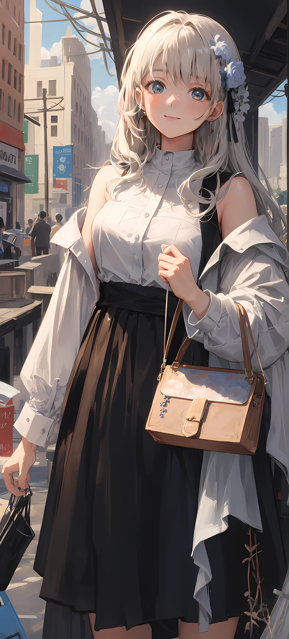 A shallow smile