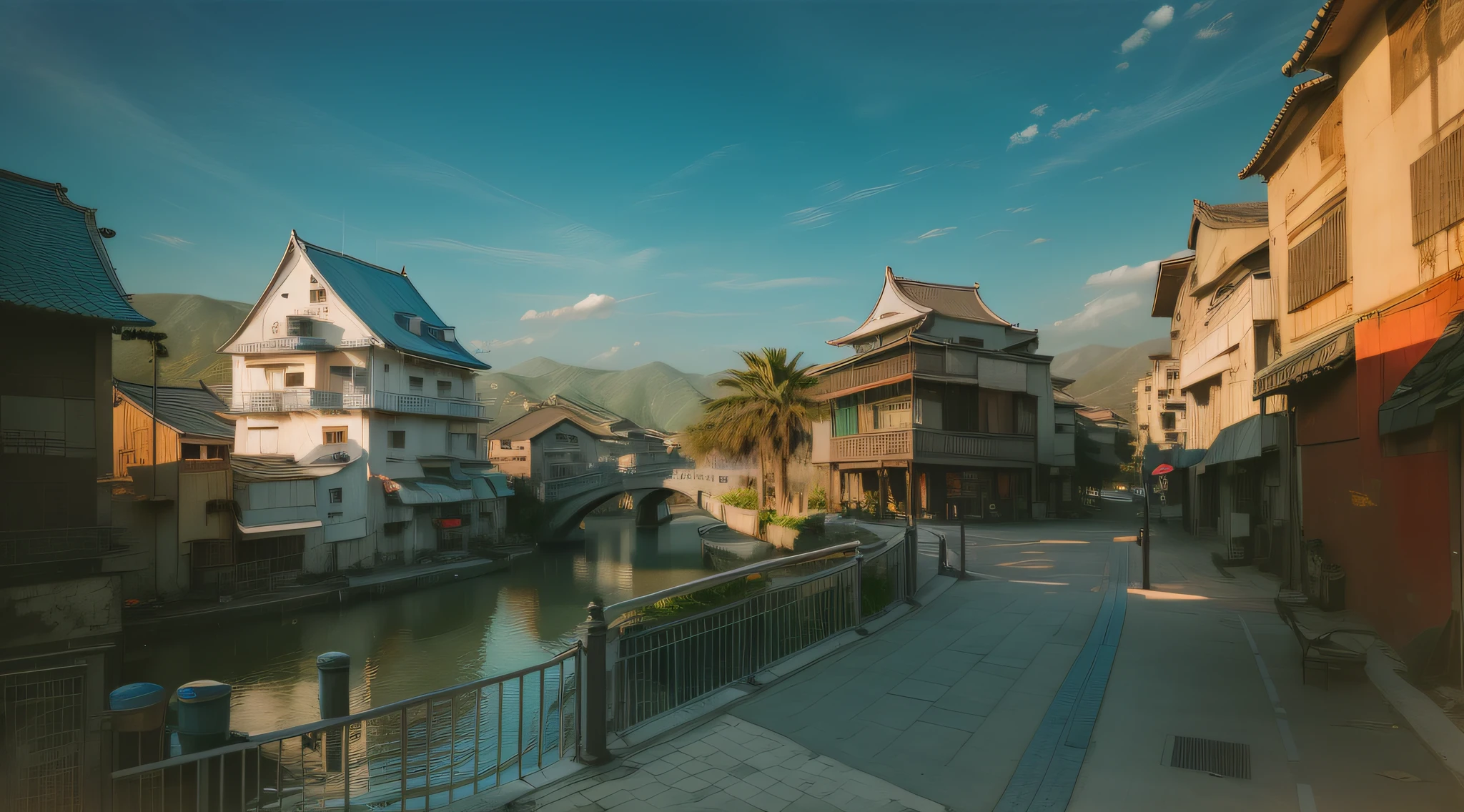 Artistically;Simple;rays of sunshine,baiyun;blue-sky;limpid;Empty