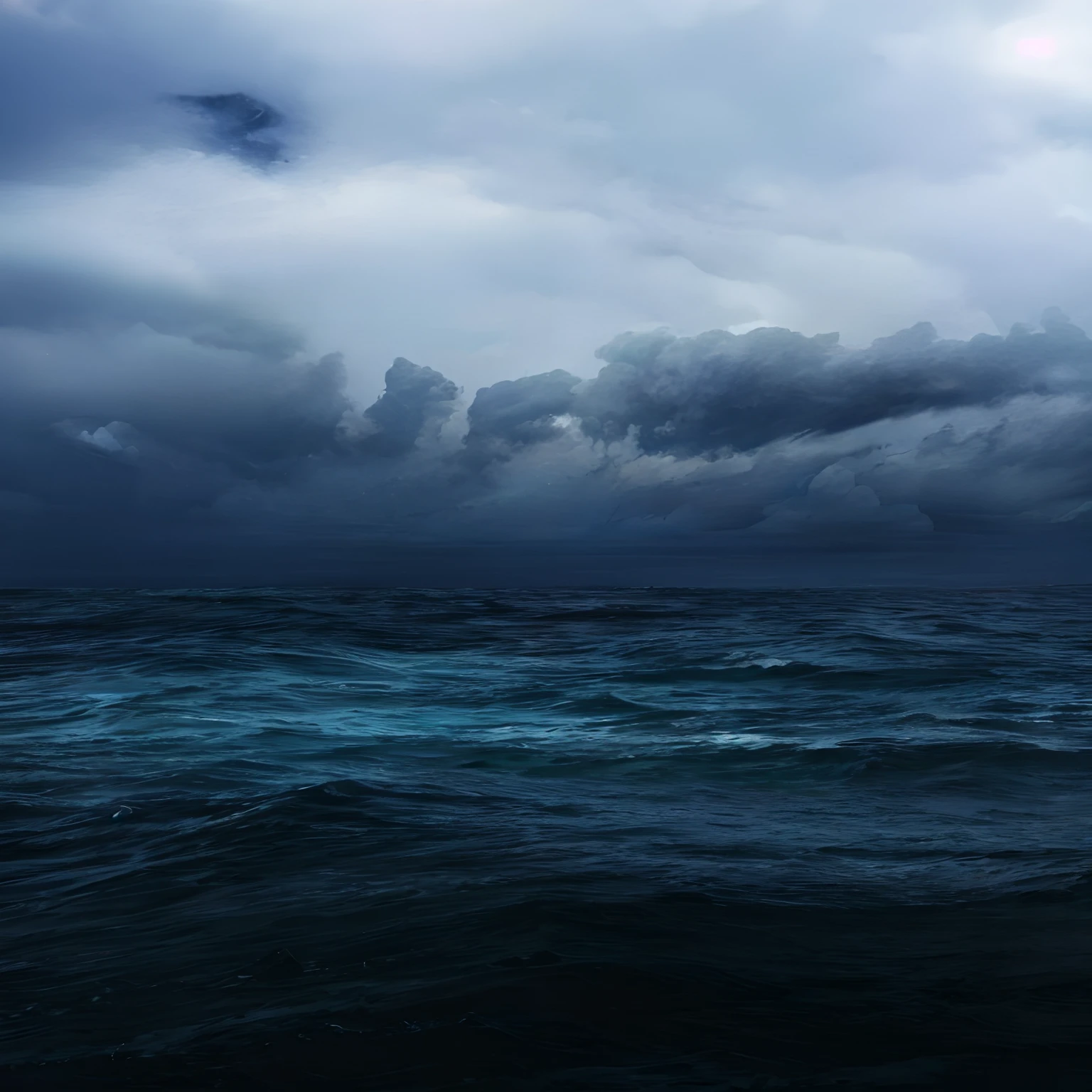 Dark clouds over the ocean with a lone sailboat in the distance, Oceano tempestuoso, violent stormy waters, tempestade no mar, dark ocean water, Mar tempestuoso, Mares tempestuosos, ocean storm, apocalyptic tumultuous sea, foreboding sea, mar tumultuado, uma violenta tempestade no mar, sea storm, the sea and storms behind him, Night sea storm