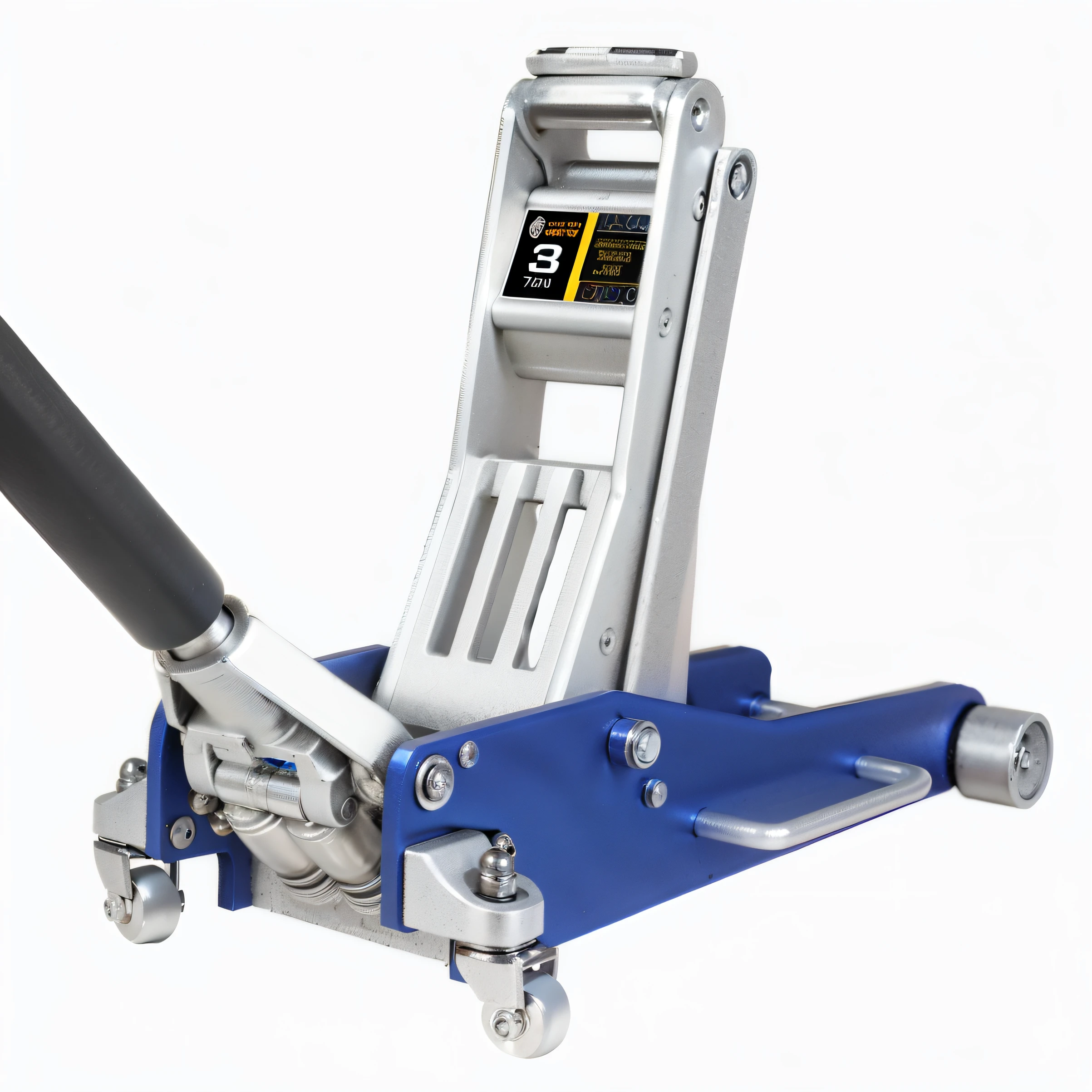 Close-up of jack with handle on white background, detailed zoom photo, high quality product image”, jack, detailed product photo, A high resolution, tool, 3 0 0 dpi, 300 dpi, Beautiful image, high - tech, award winning”, high - tech, high - tech, h0, hyper realisitc, Hydraulic characteristics