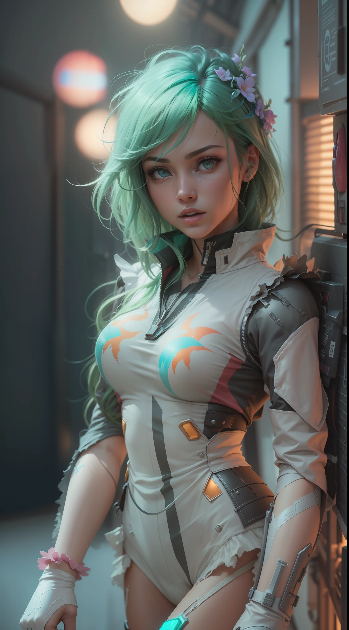 motor irreal:1.4,CG ultra realista 64K, fotorrealista:1.4, textura de la piel:1.4, obra maestra:1.4,Chica de secundaria rodeada de videojuegos（Lindo disfraz en rosa fluorescente）、se ve divertido、cuerpo completo Esbian、、Cabello corto verde fluorescente、JugandoExtremely Detailed 16k CG Wallpaper,Nikon 85mm,NVIDIA RTX 4060,dynamicposes, realisticlying:1.5,fine details,octane render,raw photo:1.2,(HDR:1.4),(dynamic angle:1.4),realism:1.4,fi fantasy art,Dynamic Lighting,CG:1.4