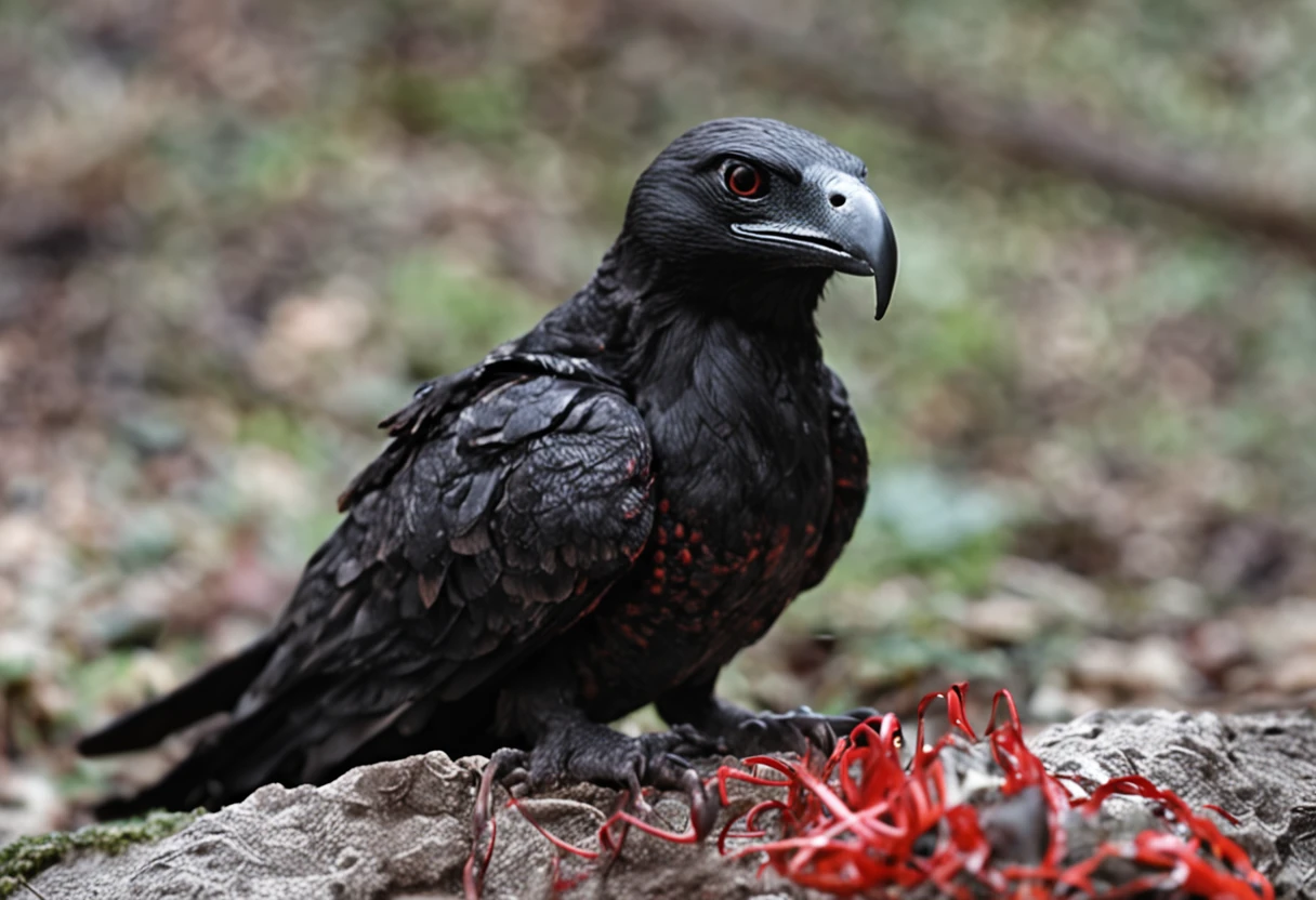 demonio vermelho e preto aterrorizante agressivo sanguinario com unhas e garras em um cenario sombrio com nevoas e um clima escuro de terror, good composition, cores mortas, Jantar de terror, Gothic dinner, dark mist, Jantar macabro tenso, decomposition, Dark black liquid of the decomposing body, 12k resolution, sorriso do mal perverso, cena sombria escura em casa assombrada muito assustadora, ultra-detalhado, ((arte sombria)), πântano of horror, whole body view, head to toe, UHD