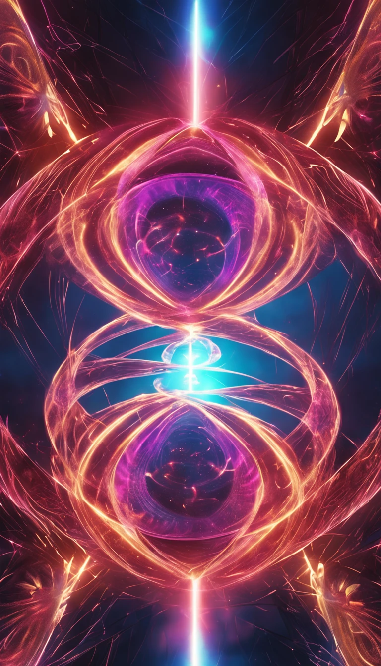 An image of a dimensional portal in the Bermuda Triangle, with a vortex of spinning energy.