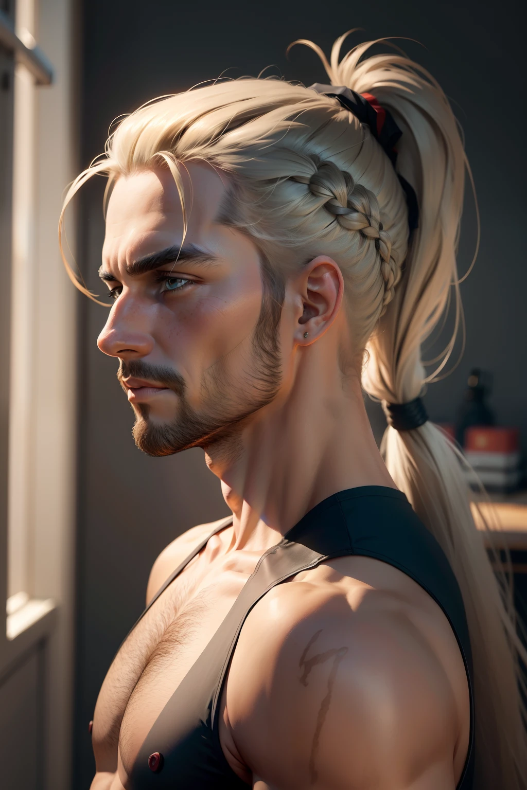 Man with a Ponytail