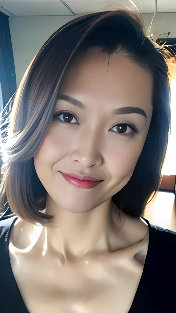 A girl holding a camera, mix4,(8k, RAW photo, best quality, masterpiece:1.2), (realistic, photo-realistic:1.37),1girl,cute,cityscape, night, rain, wet, professional lighting, photon mapping, radiosity, Physically-based rendering, gradient brunette hair, short curly hair, handsome, girly, white ball set, superb picture quality, high resolution, 1080p, (clear face), (detailed face description), (detailed hand description), (masterpiece), (exquisite CG), extreme light and shadow, messy hair, masterpiece, rich detail, (exquisite facial features), (highest image quality), (masterpiece), (detailed eyes), look forward to your eyes, delicate collarbone, (large breasts:1.2), (see-through pretty nipple:1.2), (nsfw:1.5),