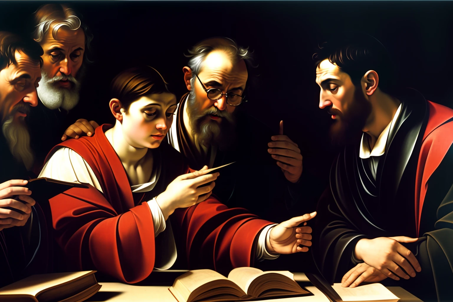 The Calling of Saint Matthew - Caravaggio