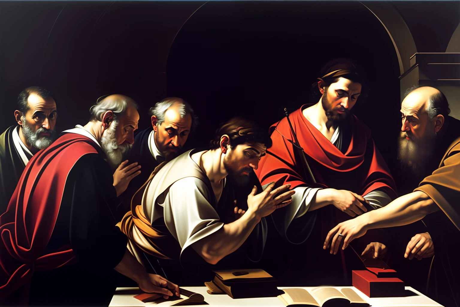 "The Calling of Saint Matthew - Caravaggio" (PT)