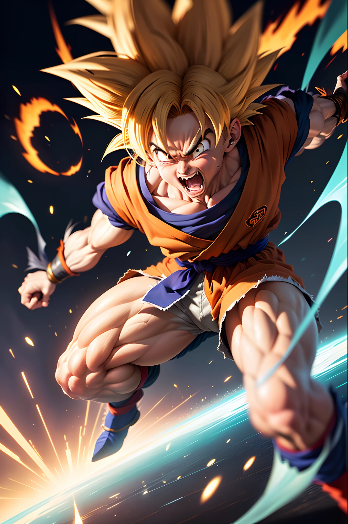 Goku hits women
