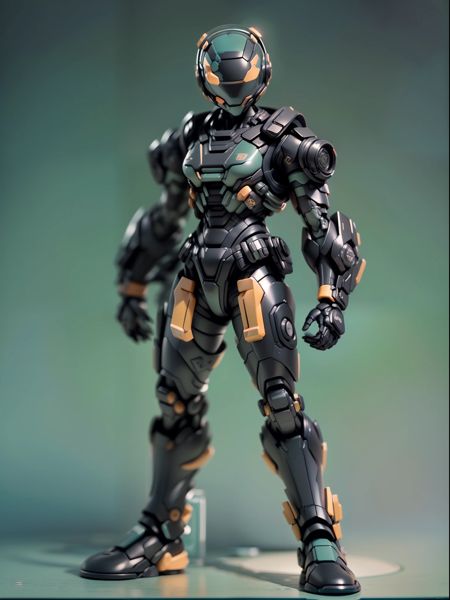 (Blind box toy style:1.3),((Full body shot)),(anthropomorphism),(1 strong snake warrior，solo）(((solo))),transparent plastic mecha,dreamy glow, cyberpunk style，Clean black background,black style，(circular base）( Global illumination, Ray tracing, hdr, unreal render,reasonable design, high detail, Masterpiece, Best quality, hyper HD, Cinematic lighting)