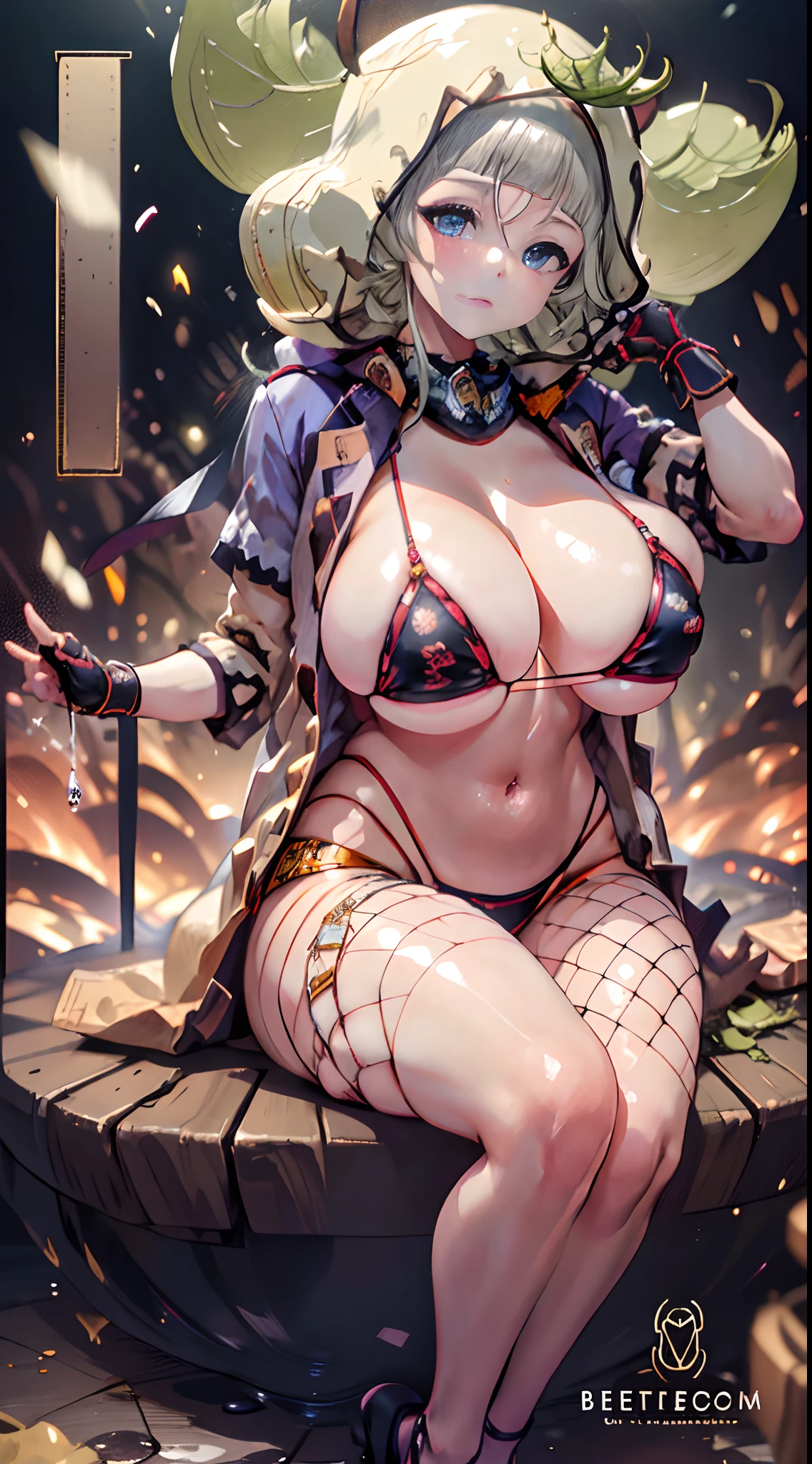 Cheers Saki | Blue Archives, Iwhole Body, (NSTDA.:1.2), (10, beste-Qualit, master-piece: 1.4), ultra-high resolution, (Realistic, photorealistic portrait: 1.48), 25-year-old girl , ( Micro Beetle View - Bikini Pass:1.11), Famous Japanese celebrities, gigantic breasts, Blue Eyes, Head Tilted, cowboy shot, View from the front, looking at the audience, expressionless, Beautiful Sea Zeiss f 150mm/ 2.8 Hasselblad, Whole body, foot , Ultra-Wide Angle