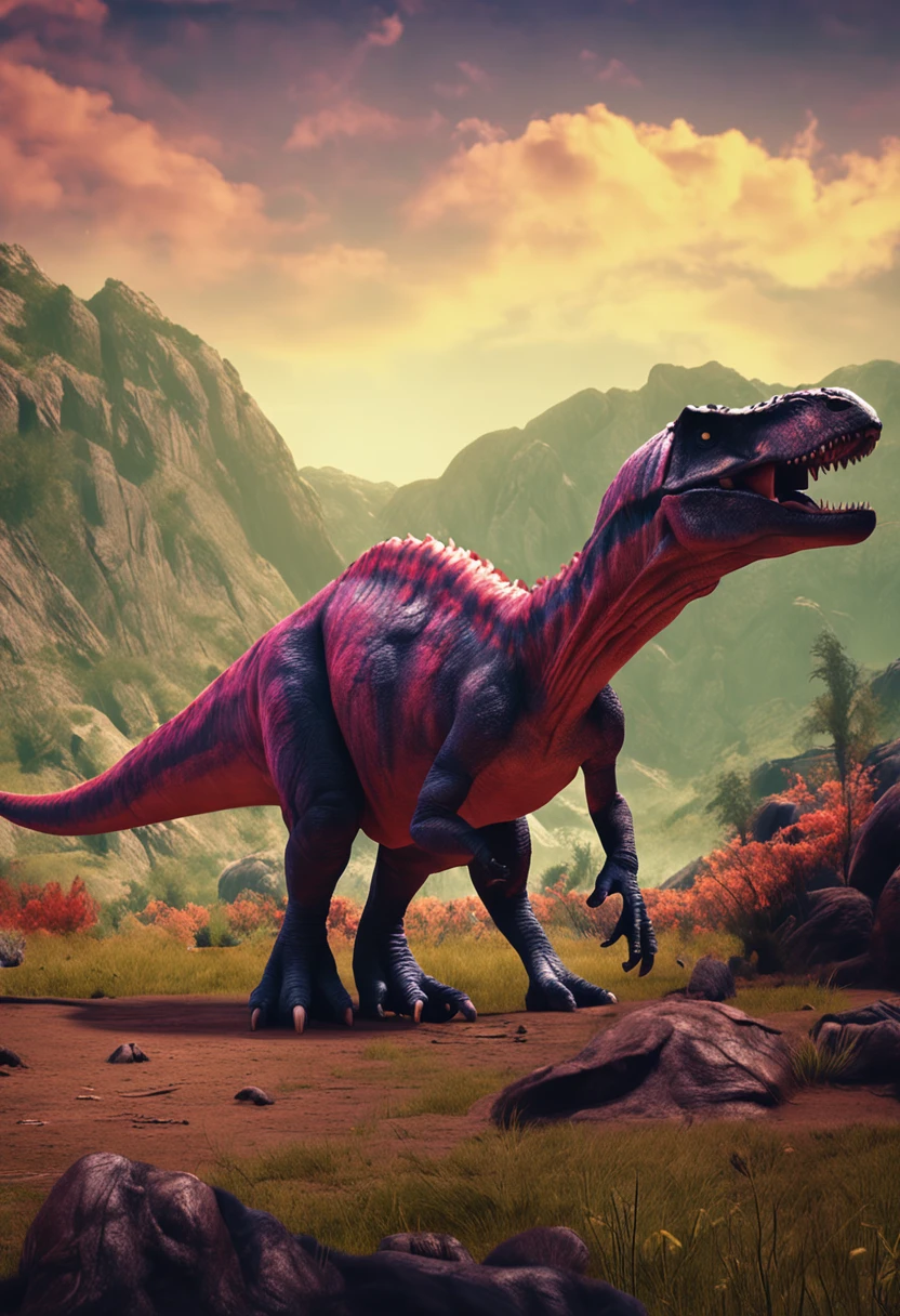 Dinosaurs carry wolves