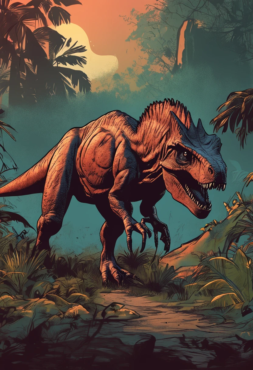 Dinosaurs carry wolves