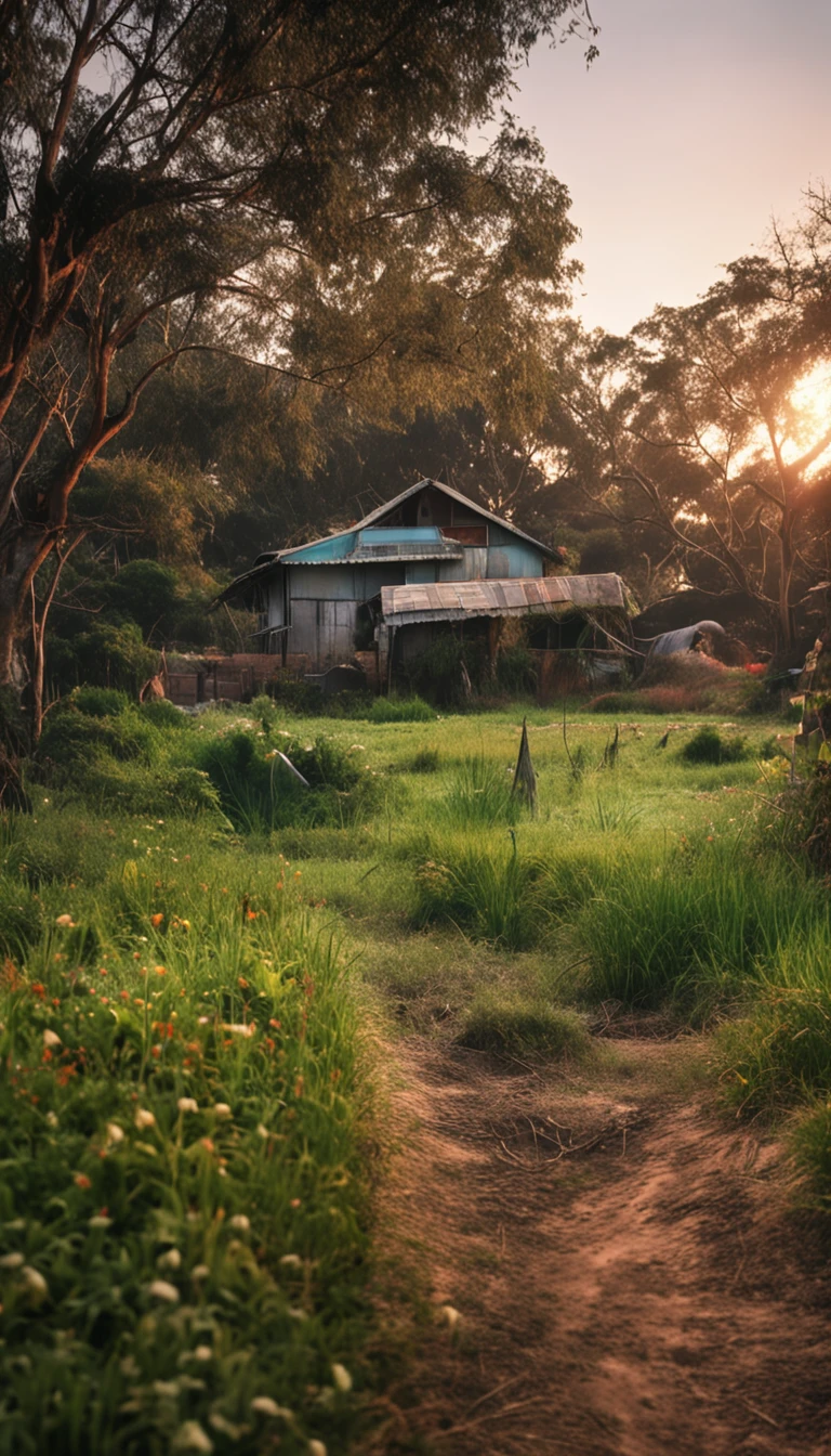 The rural yard of my childhood was my childhood paradise,It made me feel the warmth of home and the beauty of nature。up there,I spend happy time with my loved ones,Grow with nature。Every grass and tree in the yard,A birdsong,All became an indelible part of my fond memories。
