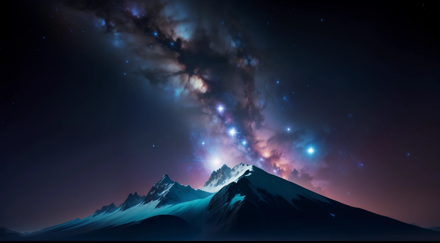 The beauty of the universe,The galaxy is shining,tmasterpiece,super high image quality,8k,4k,+extreme hight detail,+Vast starry sky,Gorgeous to the extreme,Stars,bright