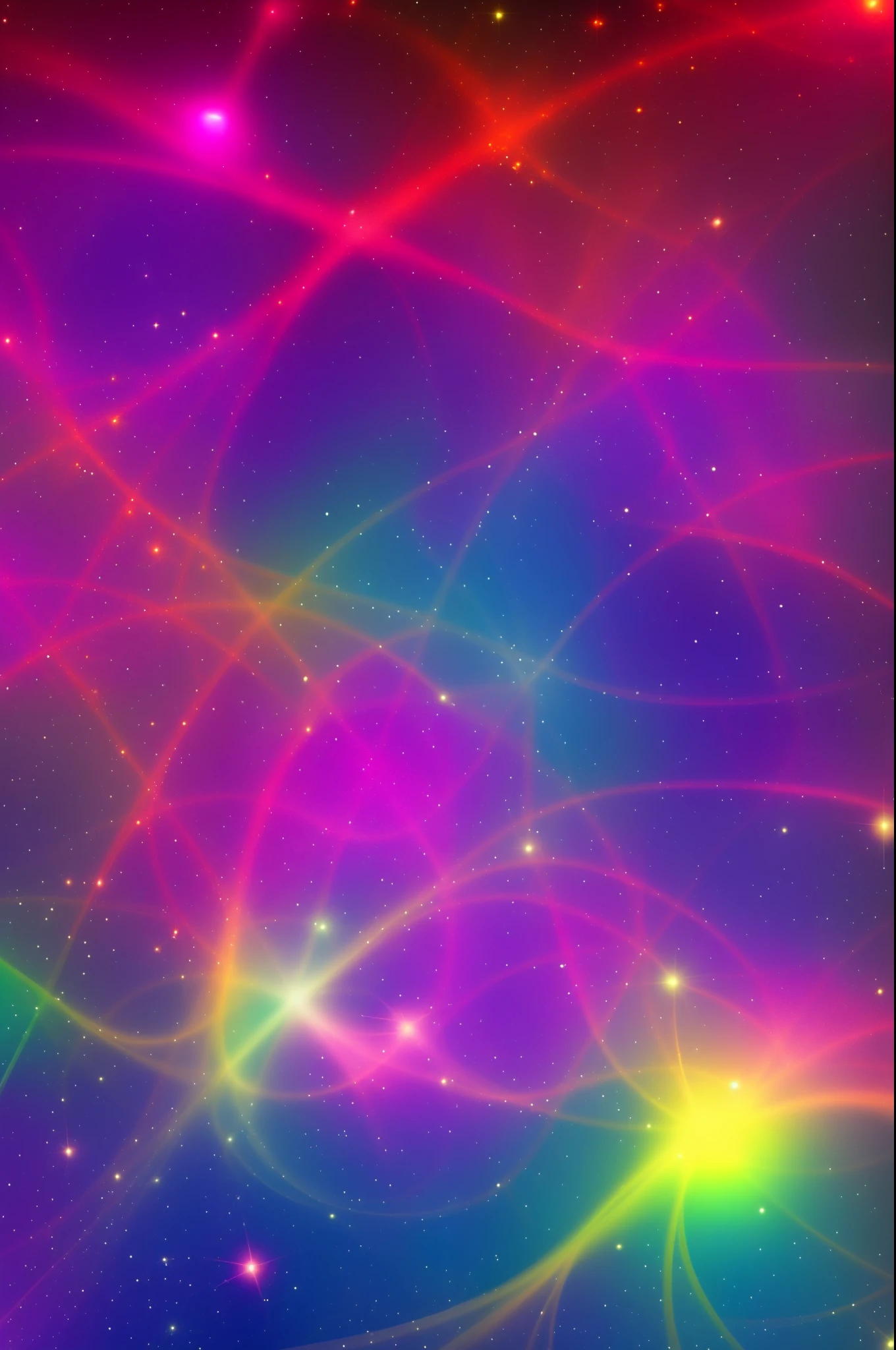Create a series of images that go together as a set. Psychedelic nebula space