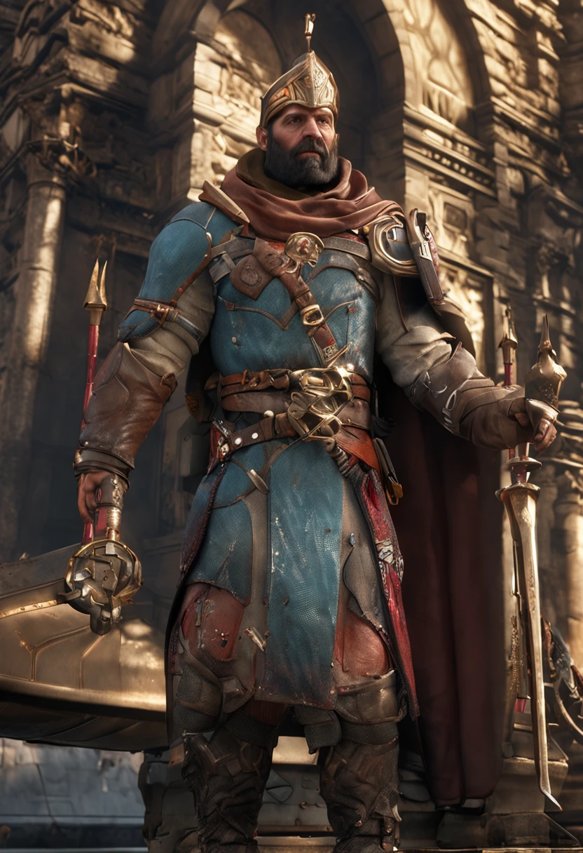 Fantasy 3D character concept art, highly detailed, realistic, modular constructivism, physically based rendering, hyperrealistic colors and textures