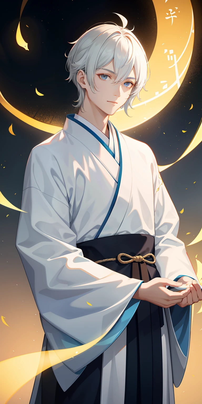 1MAN, (hanfu), with light glowing, sidelighting, Wallpapers,