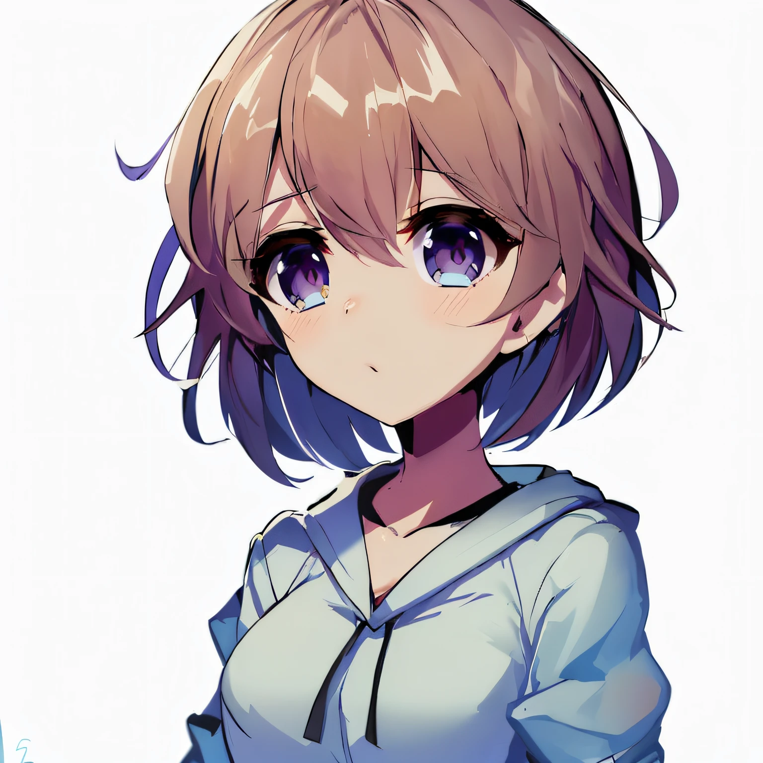 Menina anime com olhos azuis e uma camisa azul, anime moe artstyle, menina anime bonito, (menina anime), menina anime jovem, visual anime de uma menina bonito, uma garota de anime, Sayori, cara de anime bonito, retrato bonito da menina do anime, menina anime, menina anime bonita, menina anime retrato, retrato da menina anime bonito, extremamente bonito rosto de menina anime de corpo inteiro