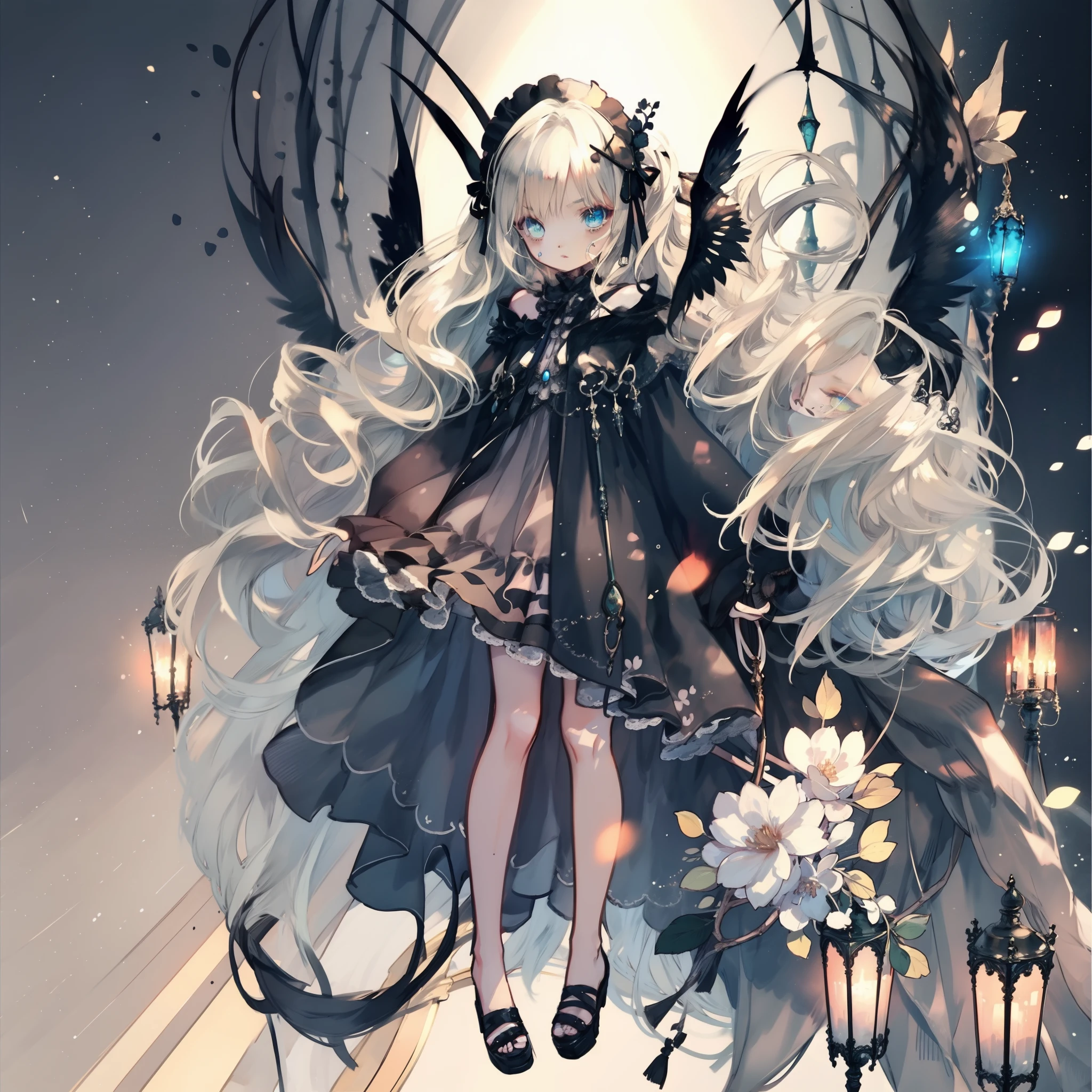 very cute female child:1.1,10 yo,action:1.6,Gothic Lolita:1.8,dutch angle shot,dynamic angle:1.6,ground-level shot,low angle,full body shot,medium shot,Barefoot,livingroom:1.5,Summer,day, Long hair,flat chest,Wind,Drooping sweat:1.1,(4K), (Raw photo: 1.2), (Realism: 1.4), (masutepiece: 1.3), (exquisite detailing: 1.2), Delicate and beautiful details, (Eye Detail), (Facial Detailed), (Highest Quality) :1.4), (Hyper-Resolution: 1.2),(very detailed illustration), Best Quality,depth of fields, Wide light, natural shadows