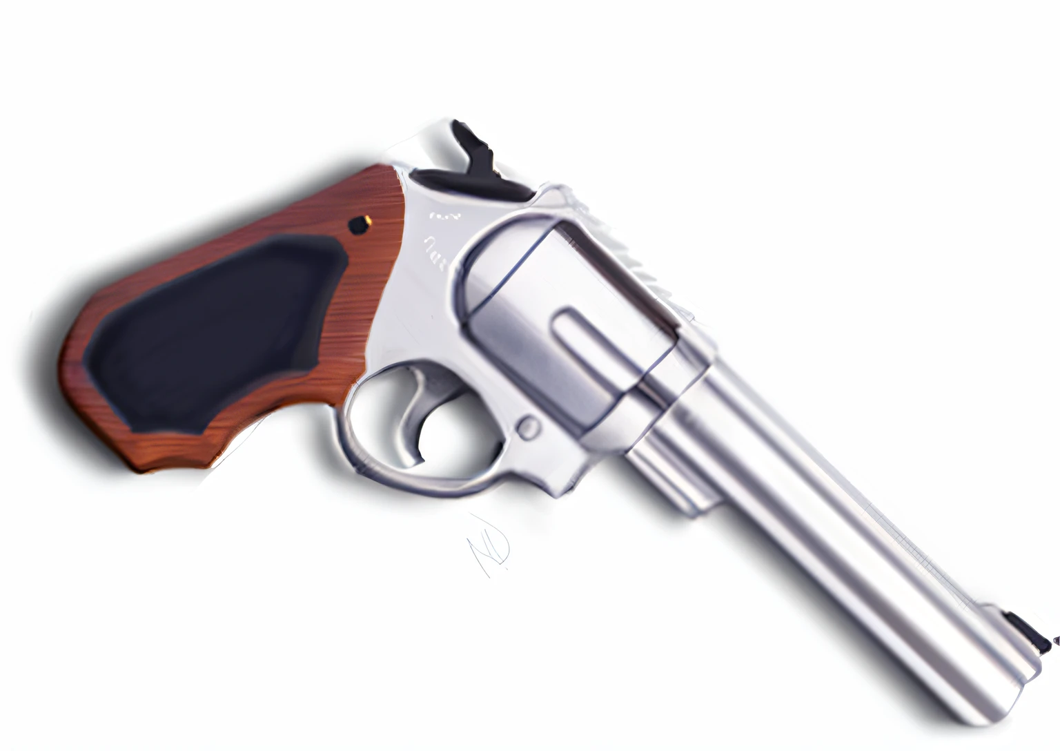 Close up of revolver on blue background, Realistic detail revolver, realistic gun, Rifle gun, realistic weapons, revolver, hand gun, Realistic guns, realistic gun design, Detailed pistol trigger, realistic weapons, Gun at the bottom of the screen, rpg item, Gun, heavy shading, Dual-wielding large revolver, cel shaded pbr, Gun Art Reference, Verbose triggers