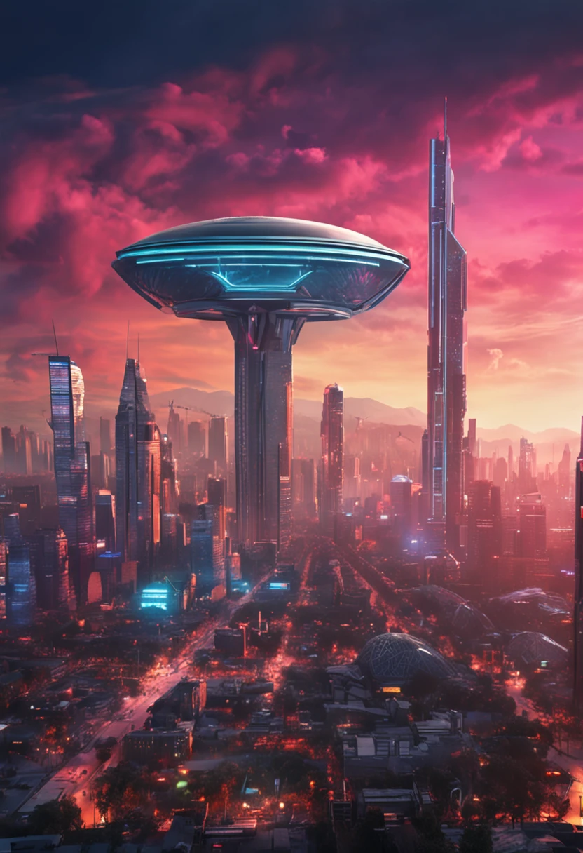The cityscape of the future