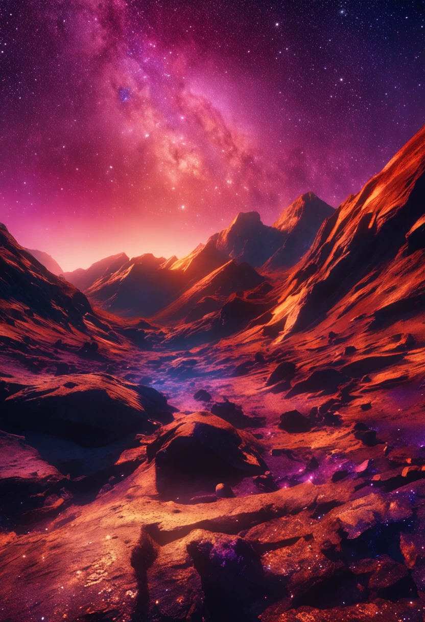 (The stars shine，Bright and gorgeous，Extreme color，The legacy of 8K，Wonders of the universe)，The stars shine，Bright，Gorgeous，opulent，Extreme color，Wonders of the universe，8K,4K,legendary masterpiece，Starskrim。