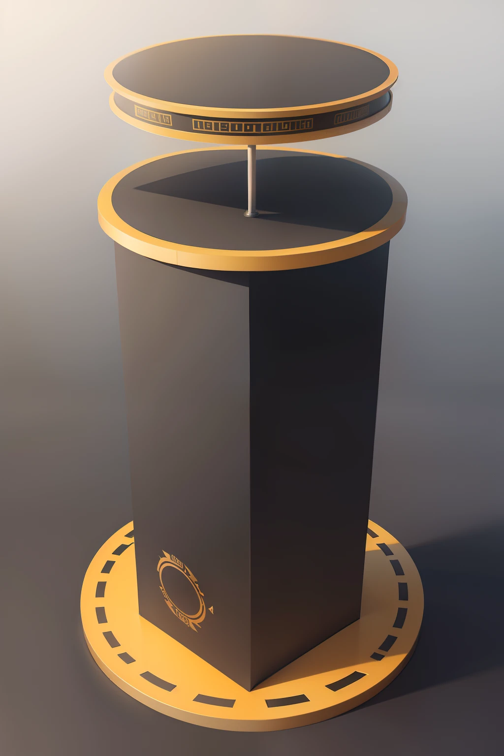 Realistic Podium Vector Circular Platforms, mockup