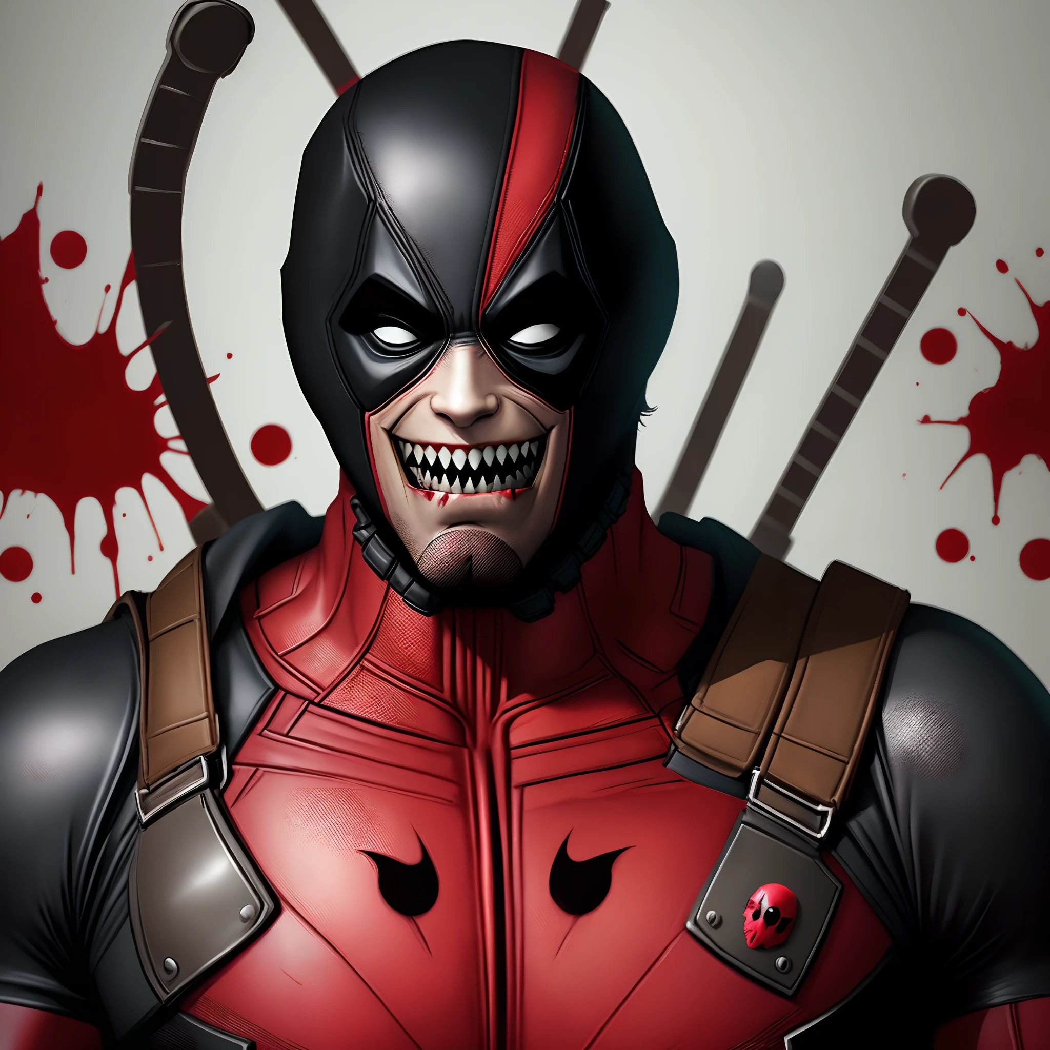 Instagram profile picture of just Deadpool's skull head